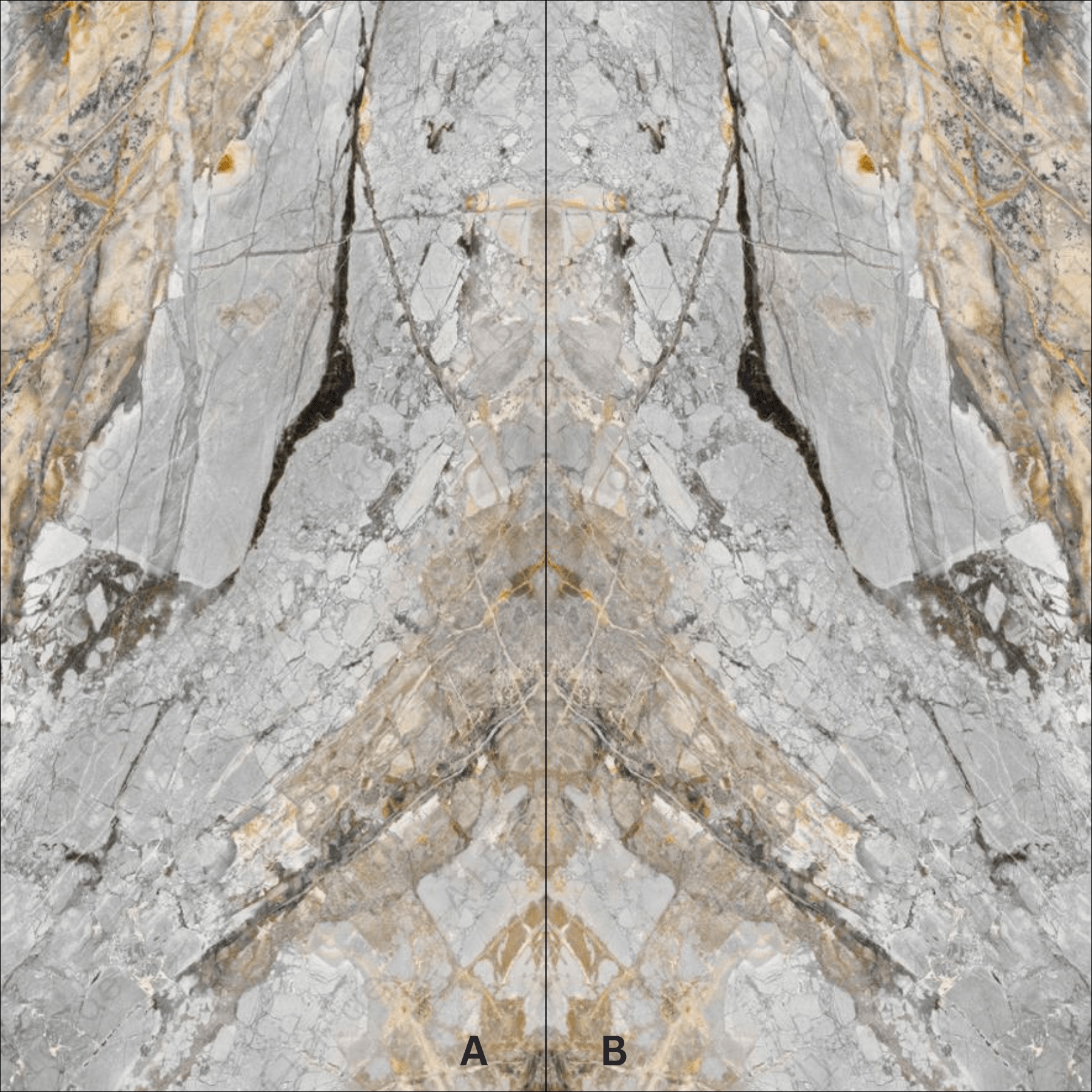 Devine Grey (120X278cm High Gloss Book Match Porcelain Slabs)