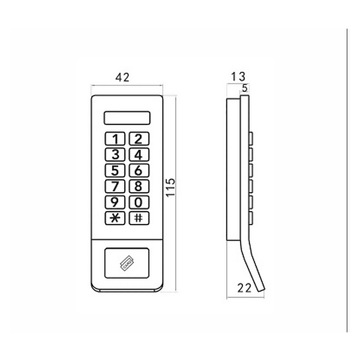 DL.C.2430.SS stainless steel cabinet lock from the Smart Lock Series. Level-managed keypad cabinet lock with backlit keypad and alarms. Designed for reliable everyday performance.