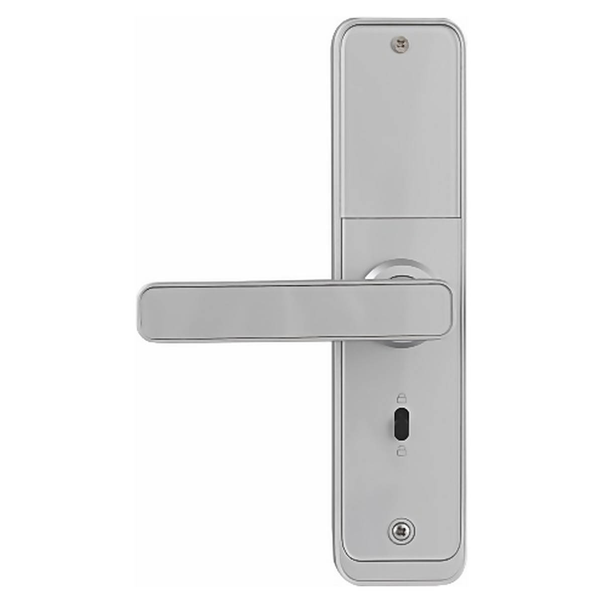 DL.P.2211 premium smart door lock in Matt Satin Nickel. Fingerprint, app, passcode, IC card and mechanical key unlocking with optional TTLock gateway. Reliable, convenient everyday access for homes, offices and rentals.