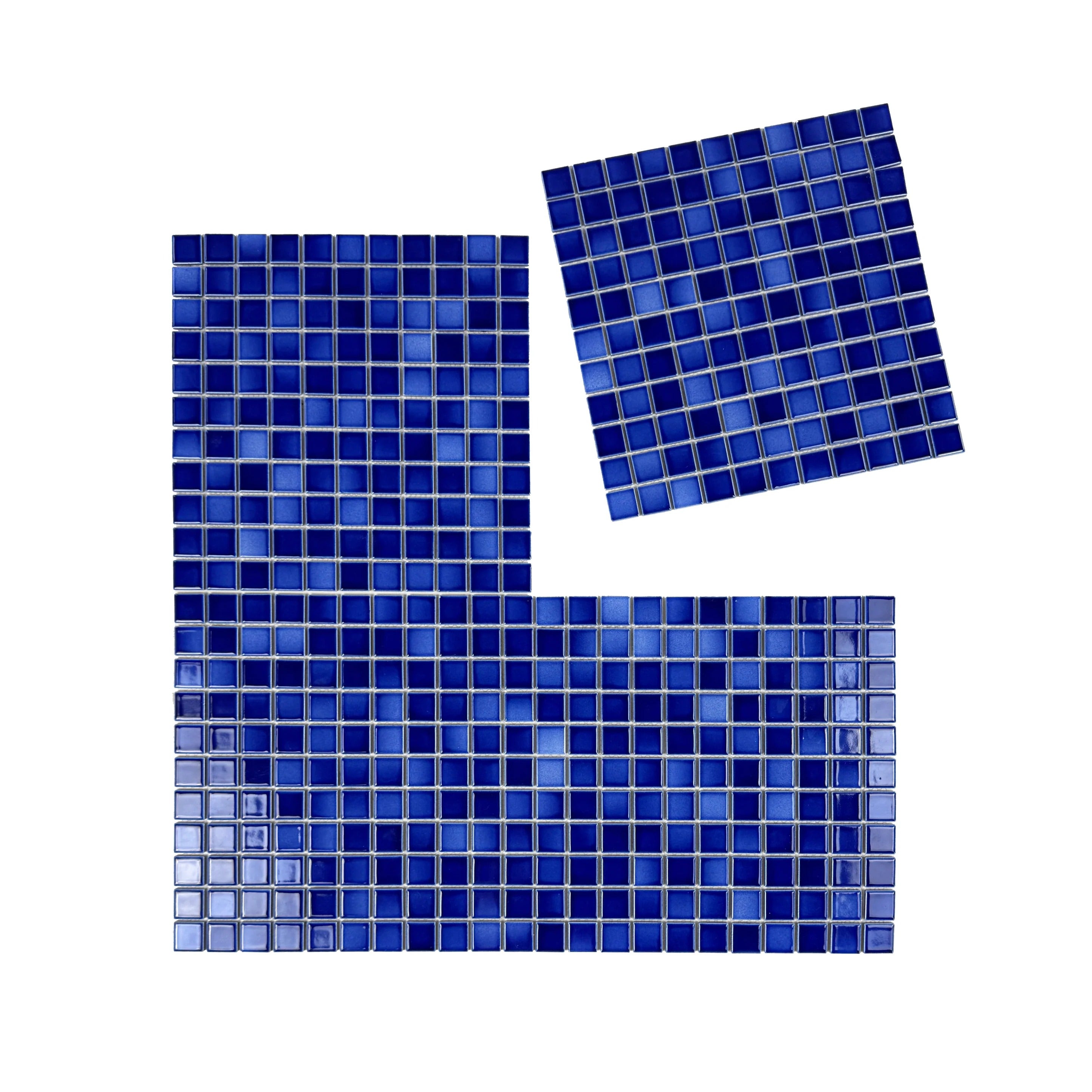 Dark Blue crystalline glazed porcelain mosaic for pools, spas & walls. Durable, slip-resistant, eco-friendly & perfect for Dubai luxury aquatic projects.
