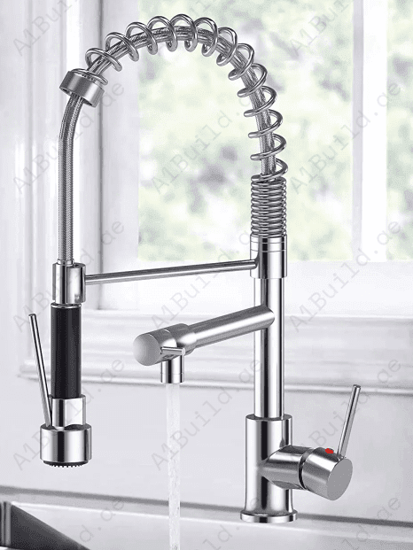 Deck Mounted Kitchen Mixer With Sprayer (Premium Chrome 100% made in Germany)