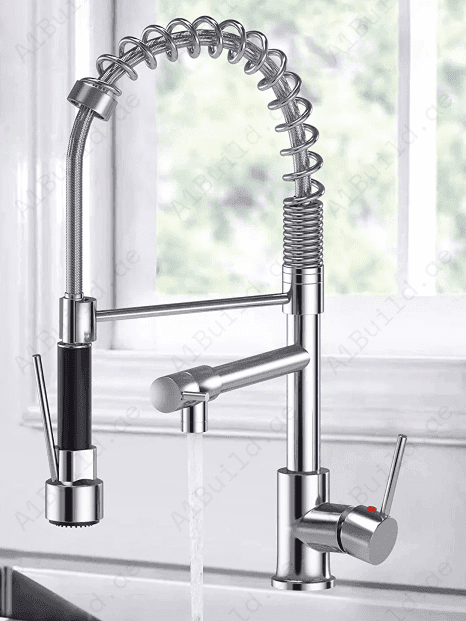 Deck Mounted Kitchen Mixer With Sprayer (Premium Chrome 100% made in Germany)