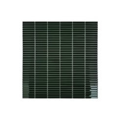 Deep emerald green long strip glossy porcelain mosaic for walls, kitchens, and bathrooms. Durable, stylish, and easy to install with vibrant color finish.