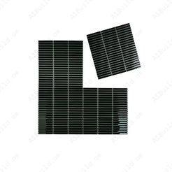 Deep emerald green long strip glossy porcelain mosaic for walls, kitchens, and bathrooms. Durable, stylish, and easy to install with vibrant color finish.