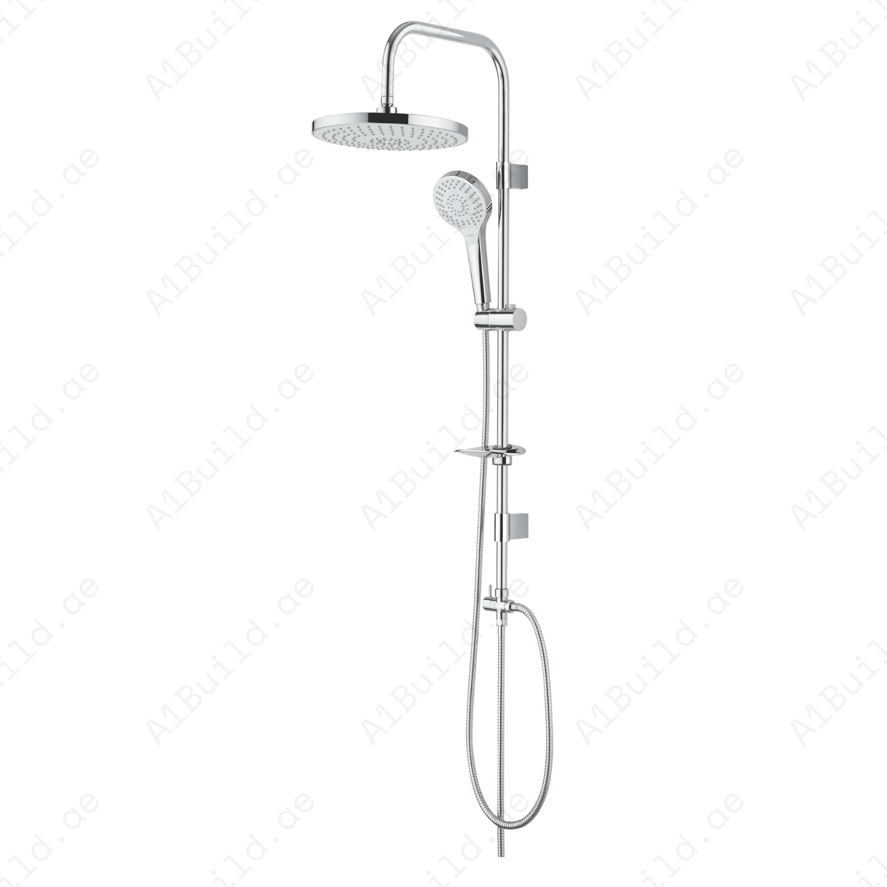 DeluxeSquareShowerKitwithAdjustableRailandRainfallShowerHead_2