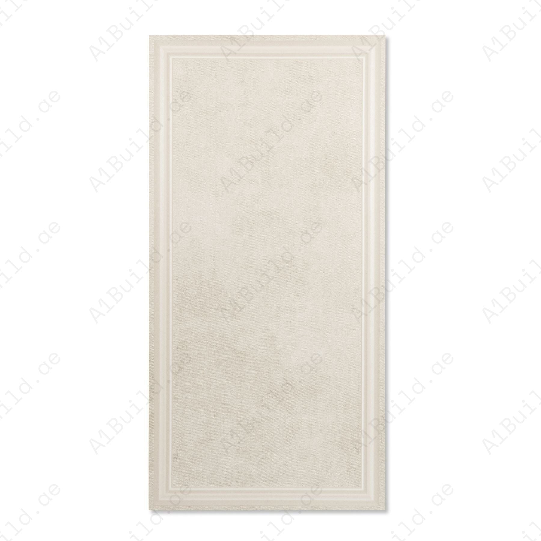 Denim Cream Frame matt porcelain tile 60x120cm with 9mm thickness offers soft cream tones and elegant frame detailing for modern interiors.