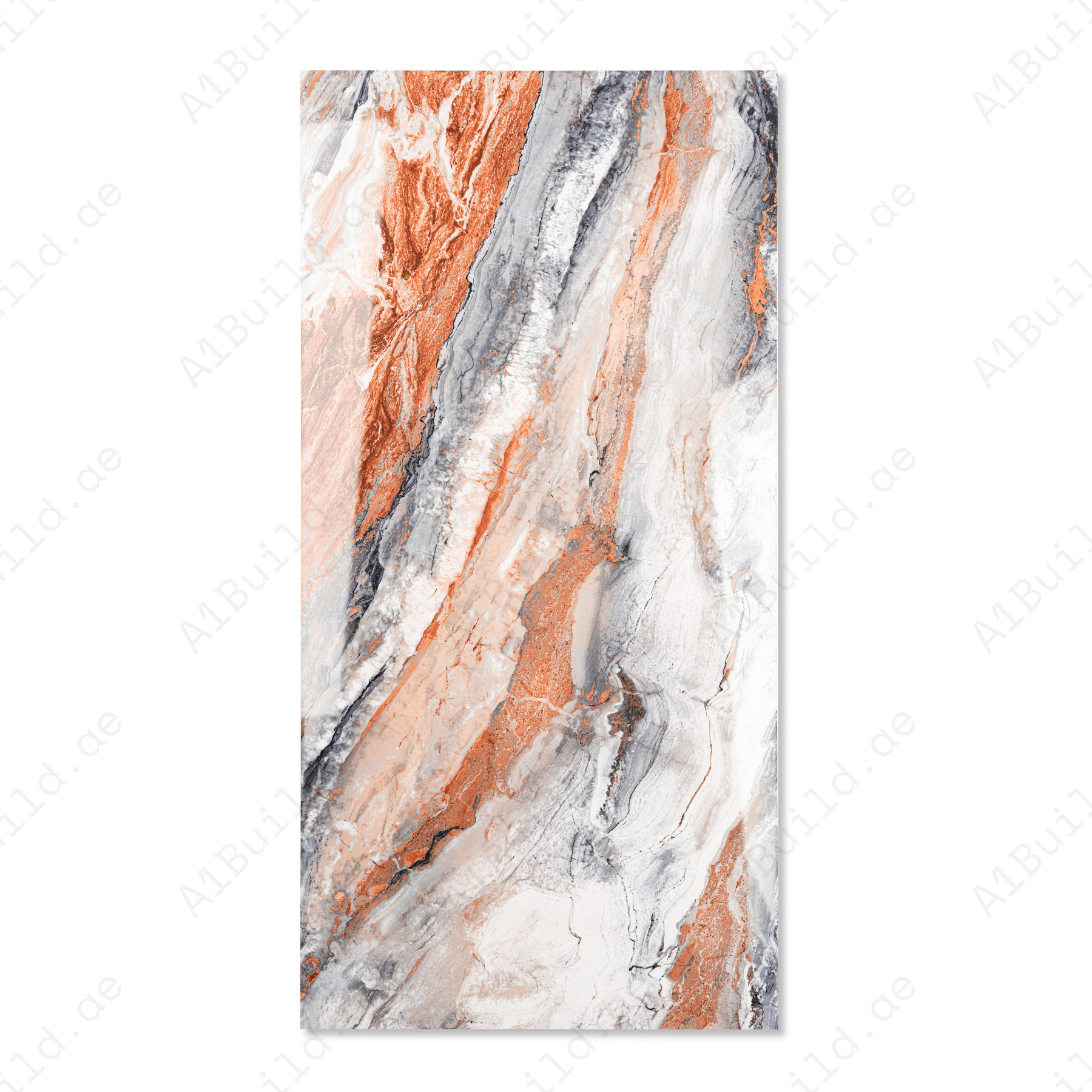 Dike Crimson porcelain tile 60x120cm 9mm thickness, red marble look design, durable porcelain tile ideal for luxury floors and walls.
