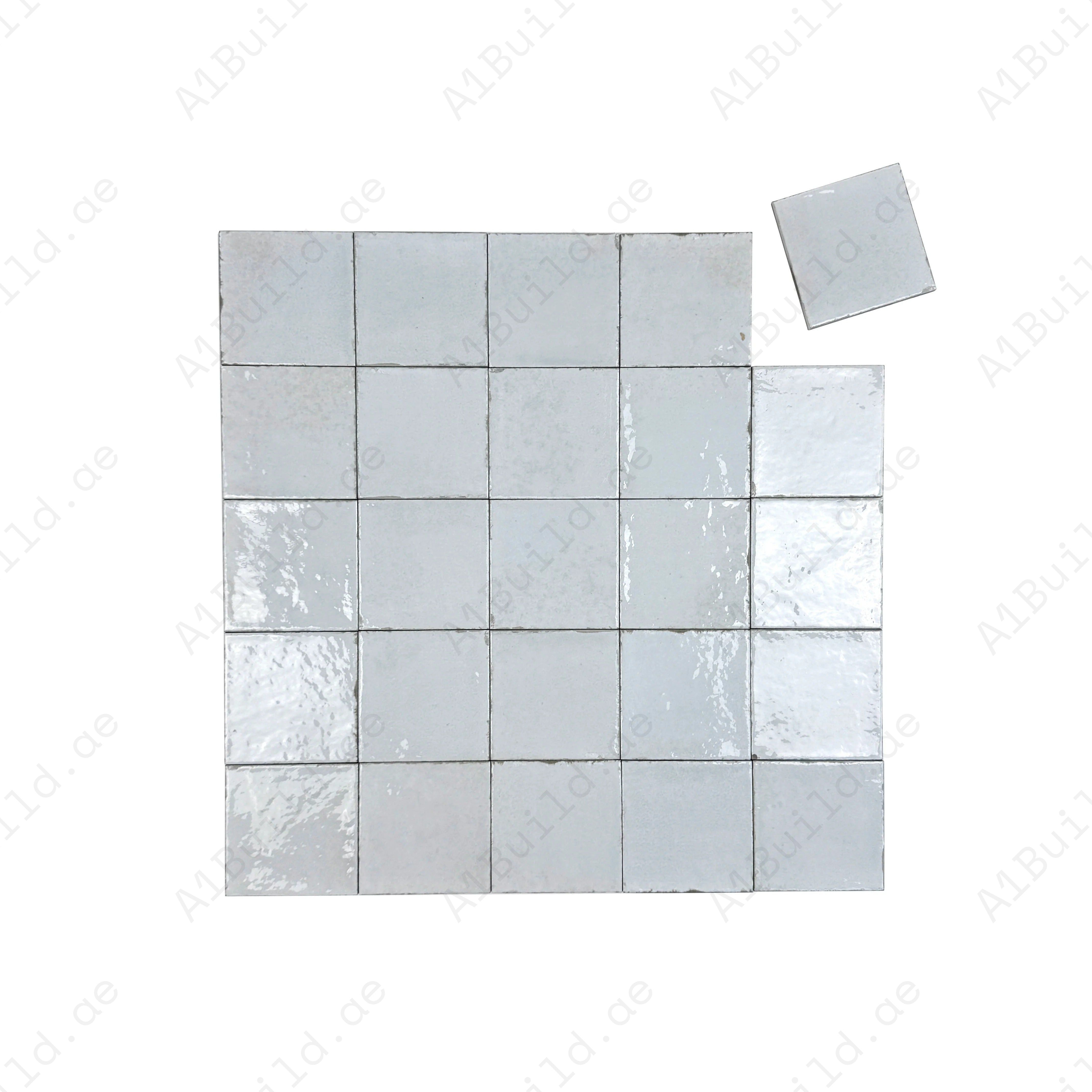 Discover Bright White Glossy Porcelain Subway Artisanal Tile, 120x120mm. Durable, elegant, and easy to maintain. Perfect for walls, floors & backsplashes.