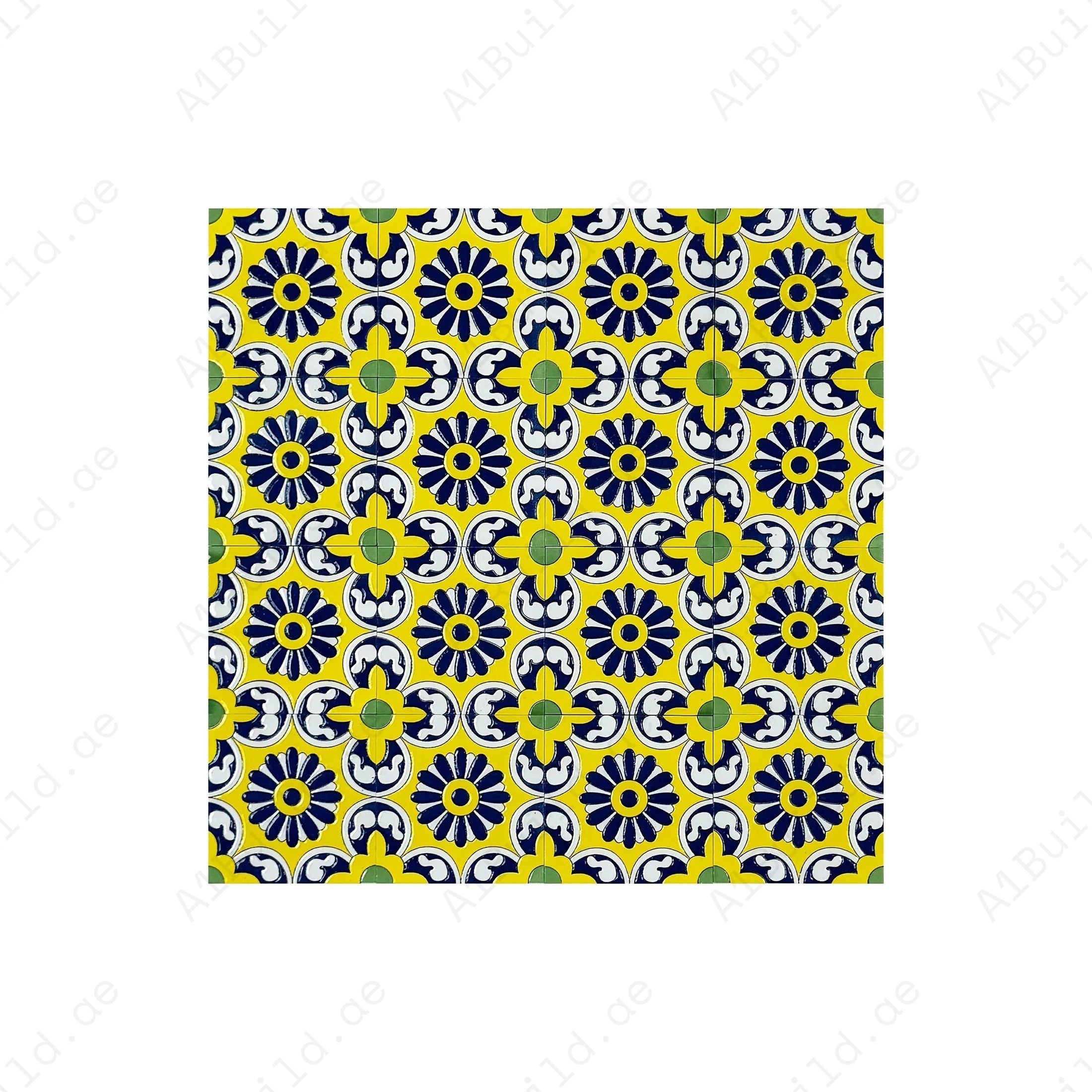 Discover Desert Jewel Moroccan Style Glossy Ceramic Tile Pattern 03. Elegant, durable, and waterproof tiles ideal for walls, floors, and backsplashes.