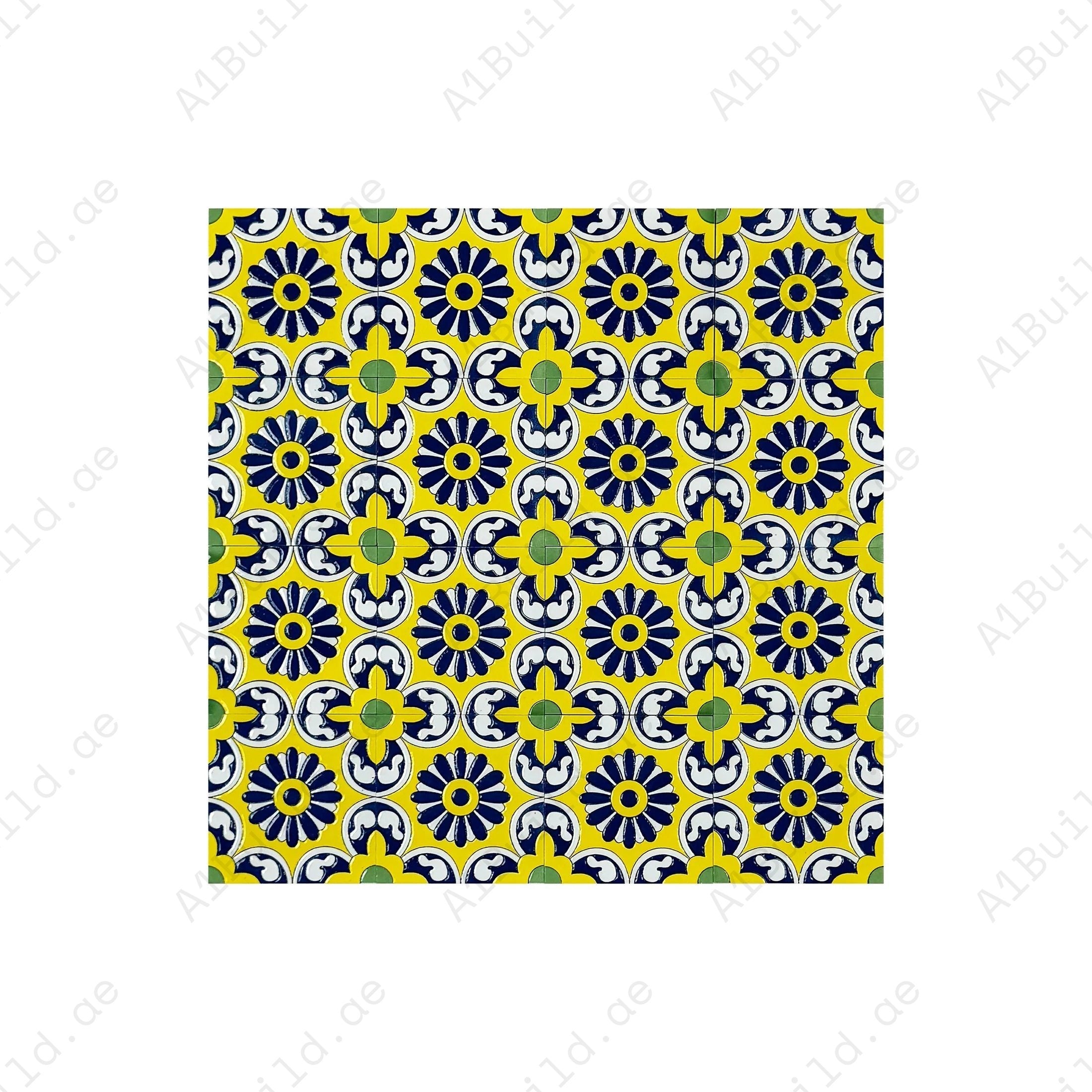 Discover Desert Jewel Moroccan Style Glossy Ceramic Tile Pattern 03. Elegant, durable, and waterproof tiles ideal for walls, floors, and backsplashes.