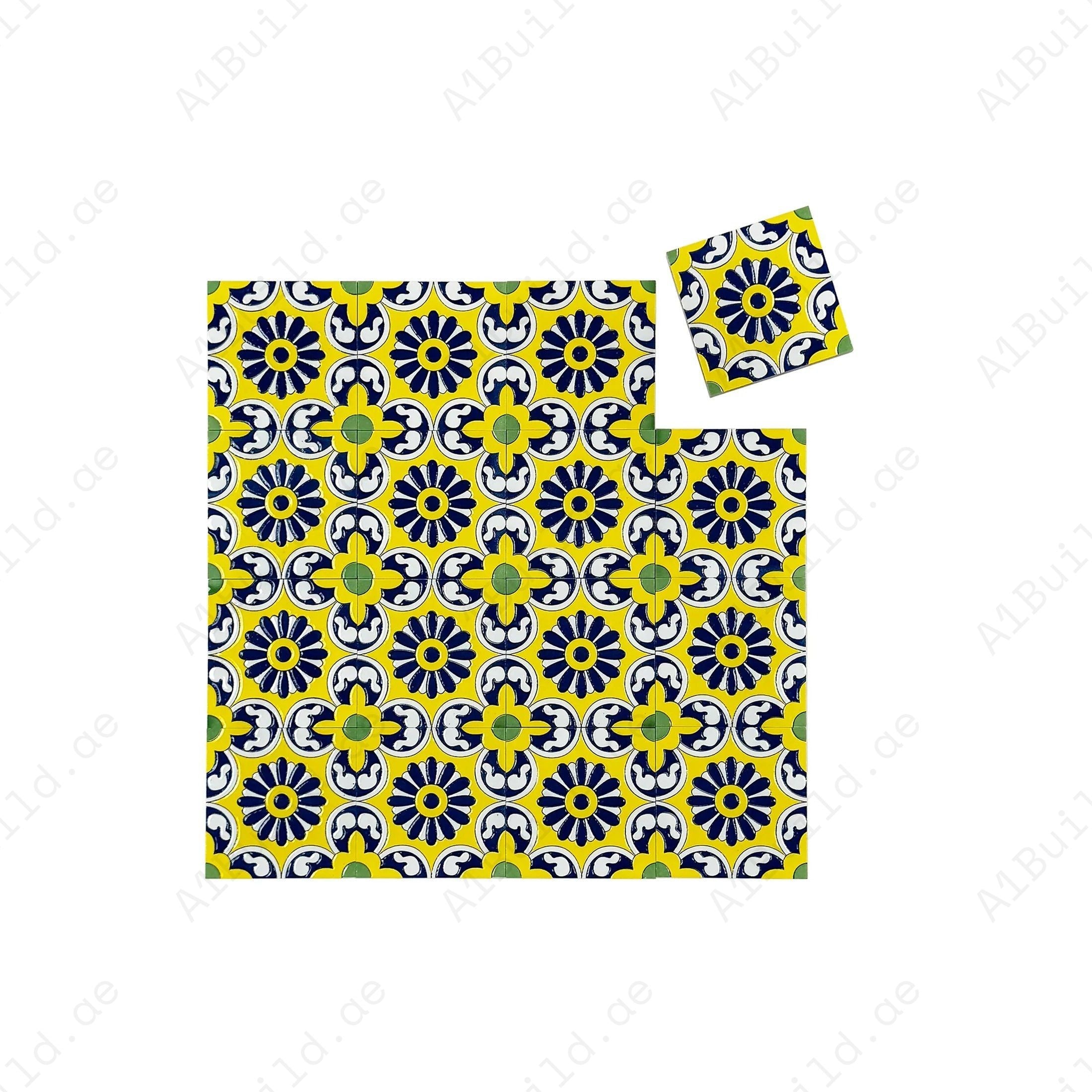 Discover Desert Jewel Moroccan Style Glossy Ceramic Tile Pattern 03. Elegant, durable, and waterproof tiles ideal for walls, floors, and backsplashes.