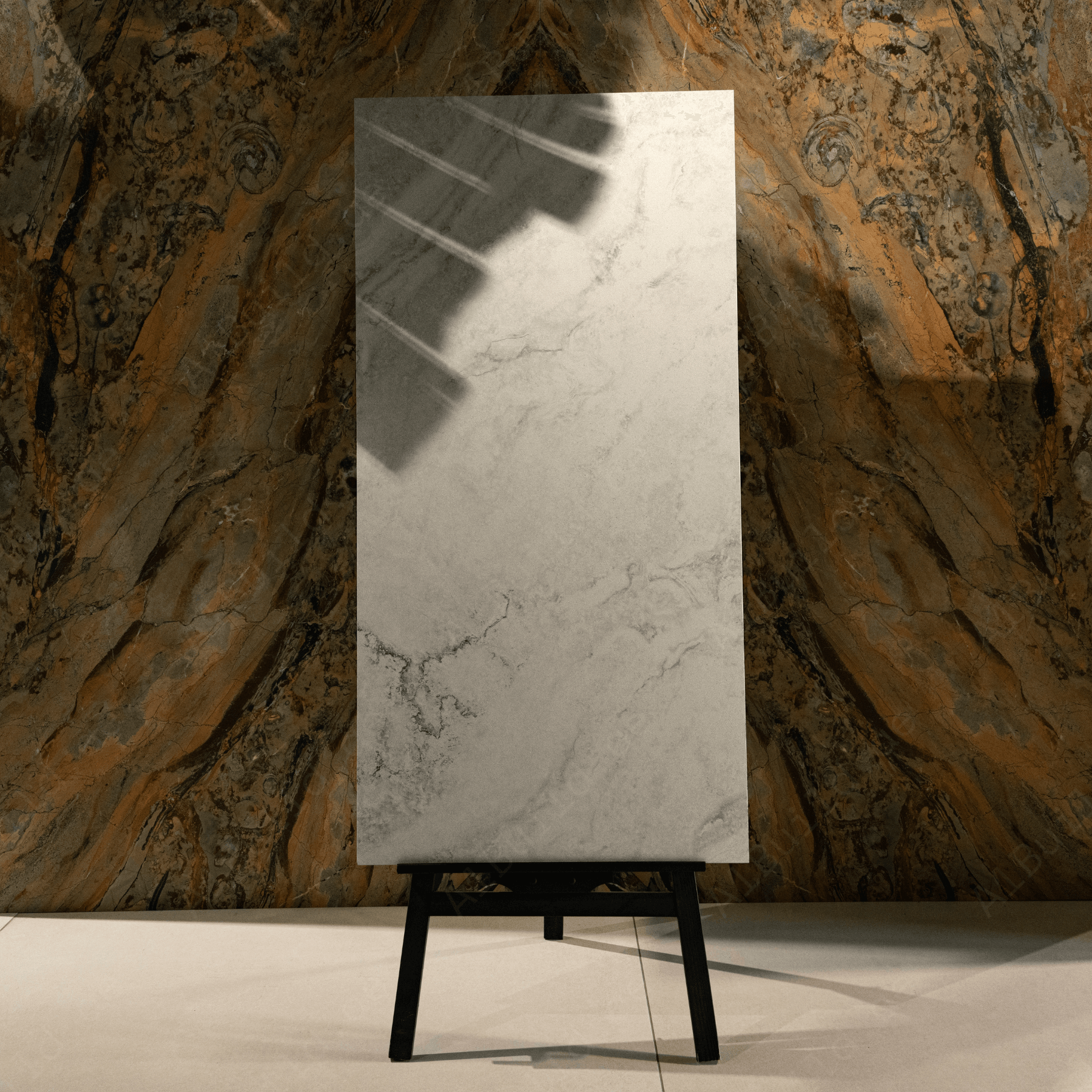 Dolomia Bianco 60x120cm carving matt porcelain tile in elegant white. Durable, textured, and perfect for creating bright and luxurious interiors.