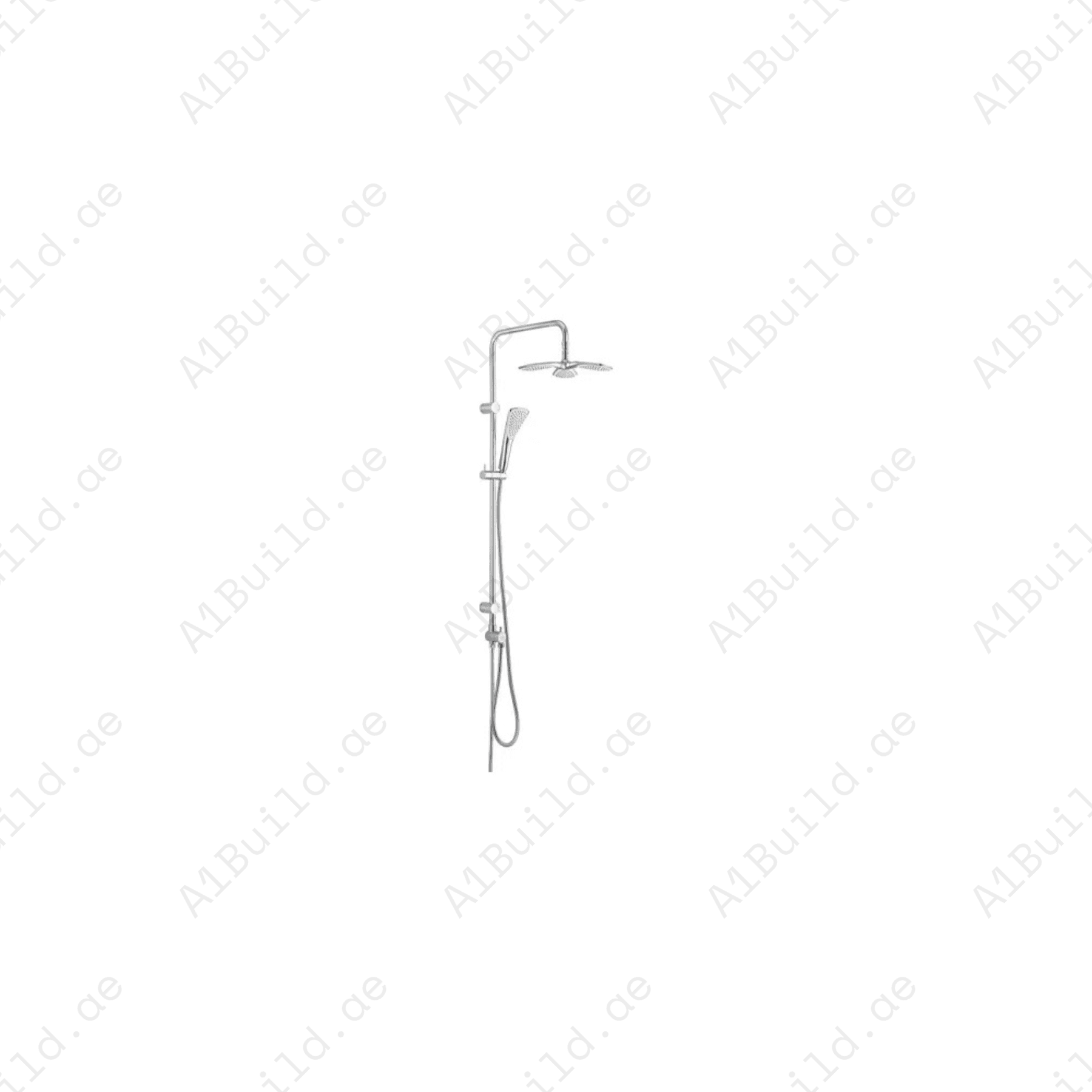 Dual Shower System Chrome with Swivel Head