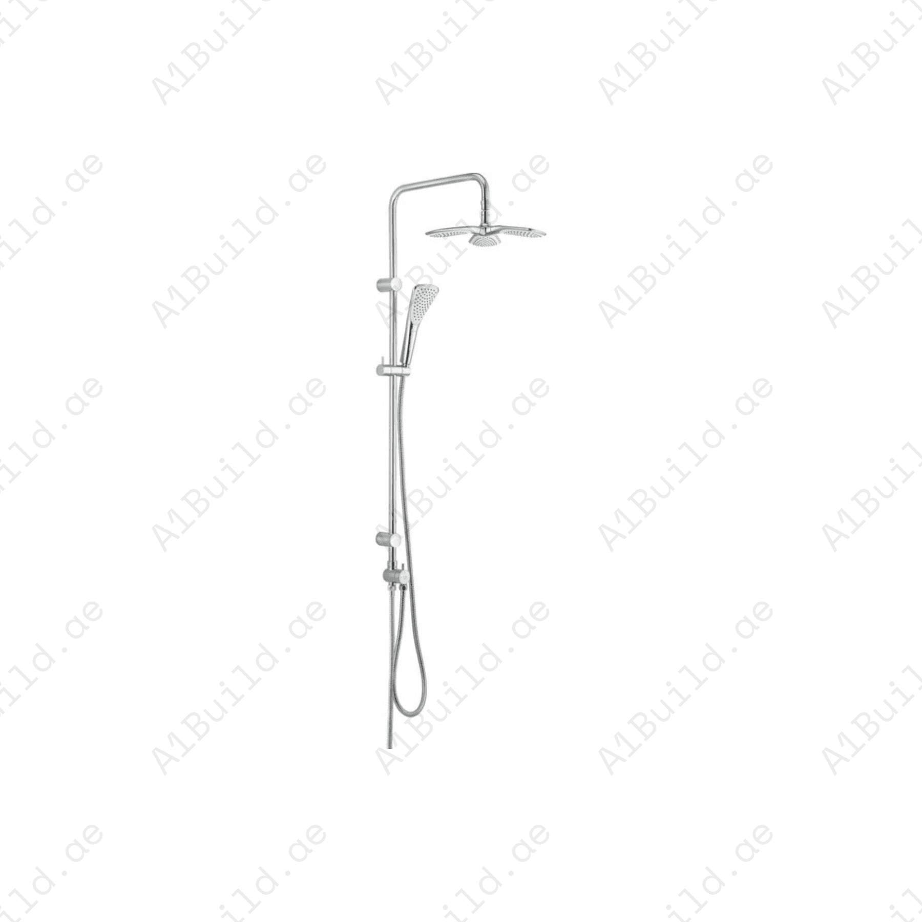 Dual Shower System Chrome with Swivel Head