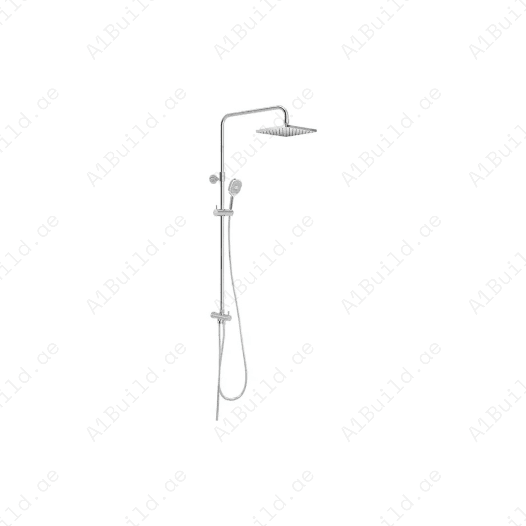 Dual Shower System L = 960 mm | Chrome | Square Head & Hand Shower