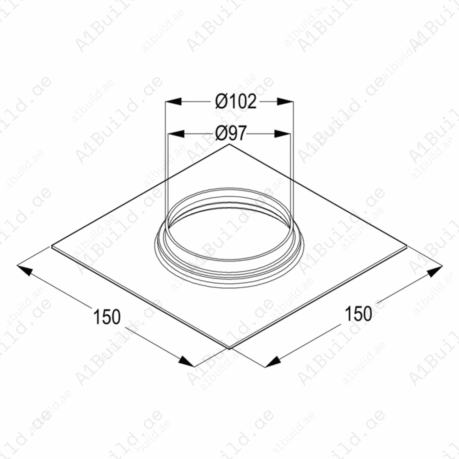DurableBrassChromeFloorDrainwithHeavySteelMesh