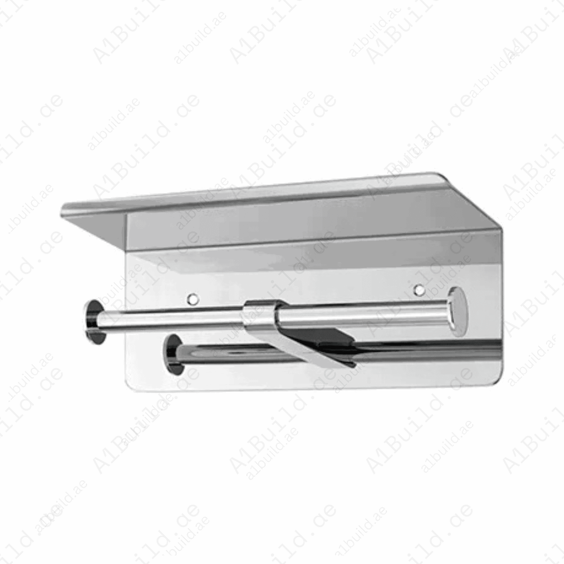 DurableStainlessSteelDoubleTissueRollHolder_ChromeFinish_2