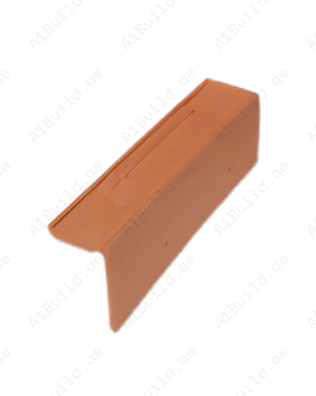 Durable 2.8Kg right verge tile ensures perfect roof finish with weatherproof ceramic protection and smooth edge design.