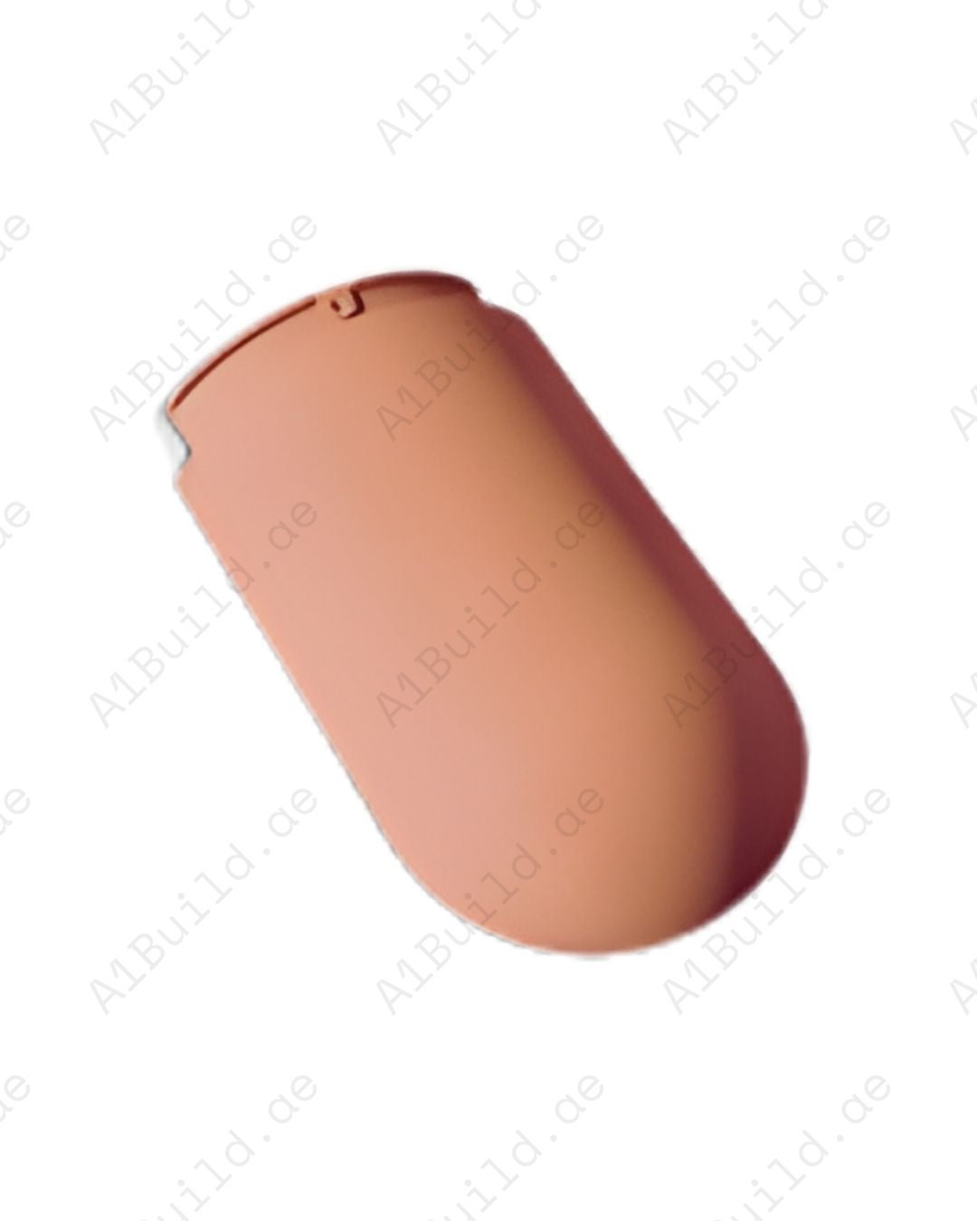 Durable 3.2Kg Klinker Meridional end tile adds strength and elegant finish to roof edges. Weatherproof, long-lasting ceramic roofing accessory.