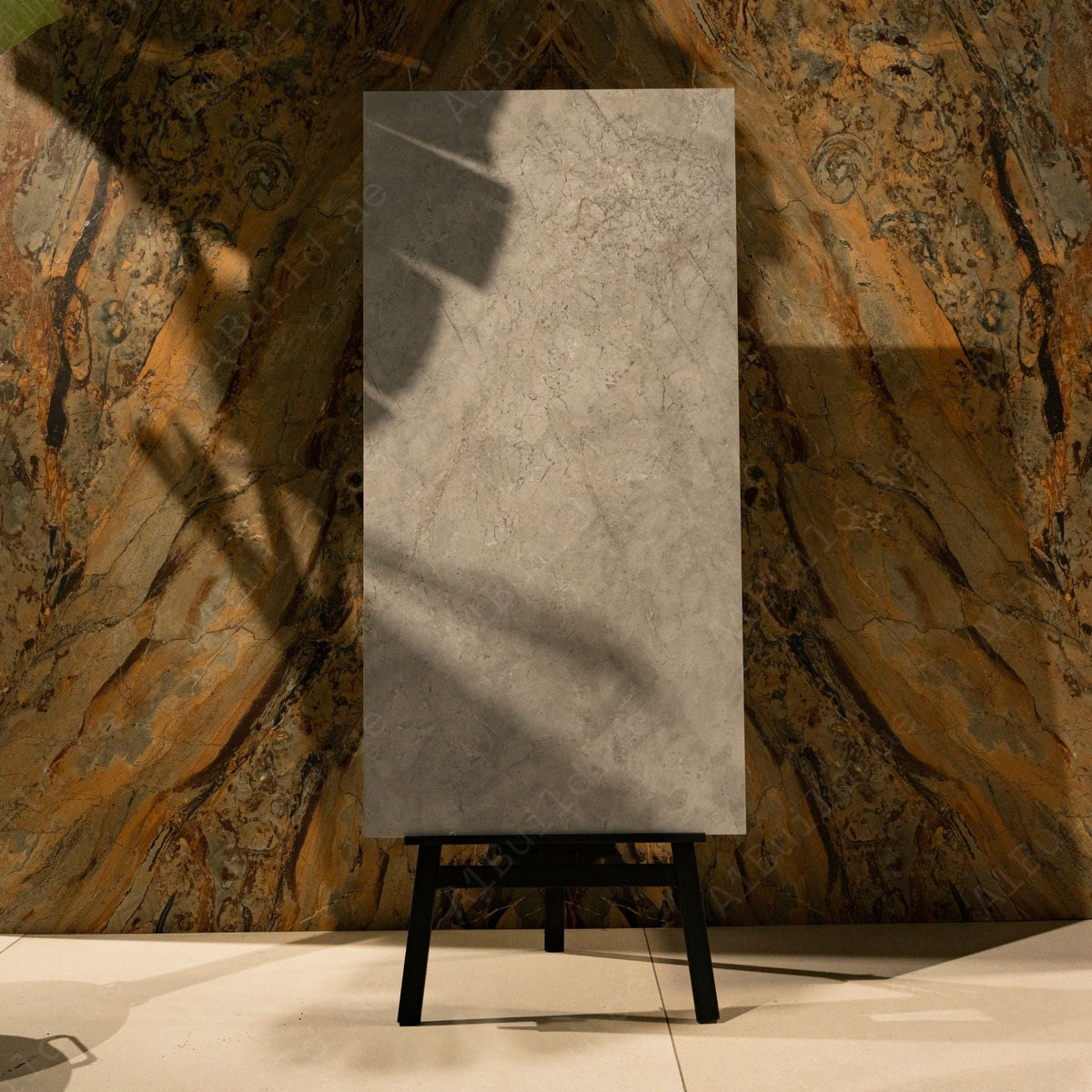 ERIN GREY Large Format Porcelain Tile 60x120cm – 9MM Rocker Carved Surface