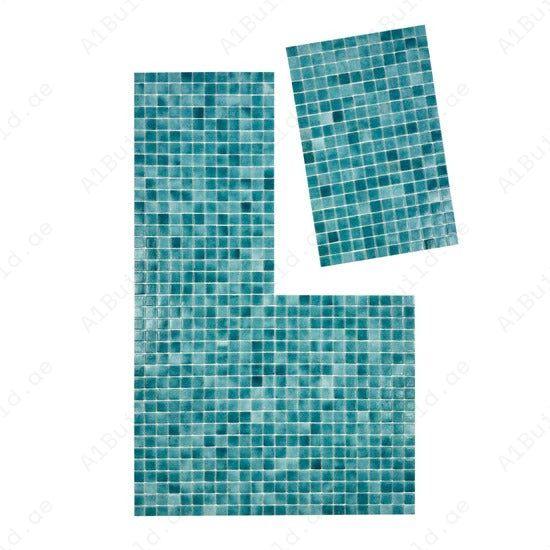 Eco-friendly green recycled glass mosaic tiles for swimming pools, spas & water features. Durable, slip-resistant & stylish for sustainable aquatic spaces.