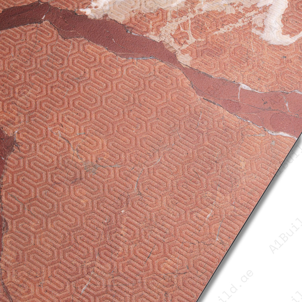 Edina Brick Red Porcelain Tile 60x120cm with Mould Tech Matt finish. Durable 9mm tile, modern design, perfect for walls and floors.