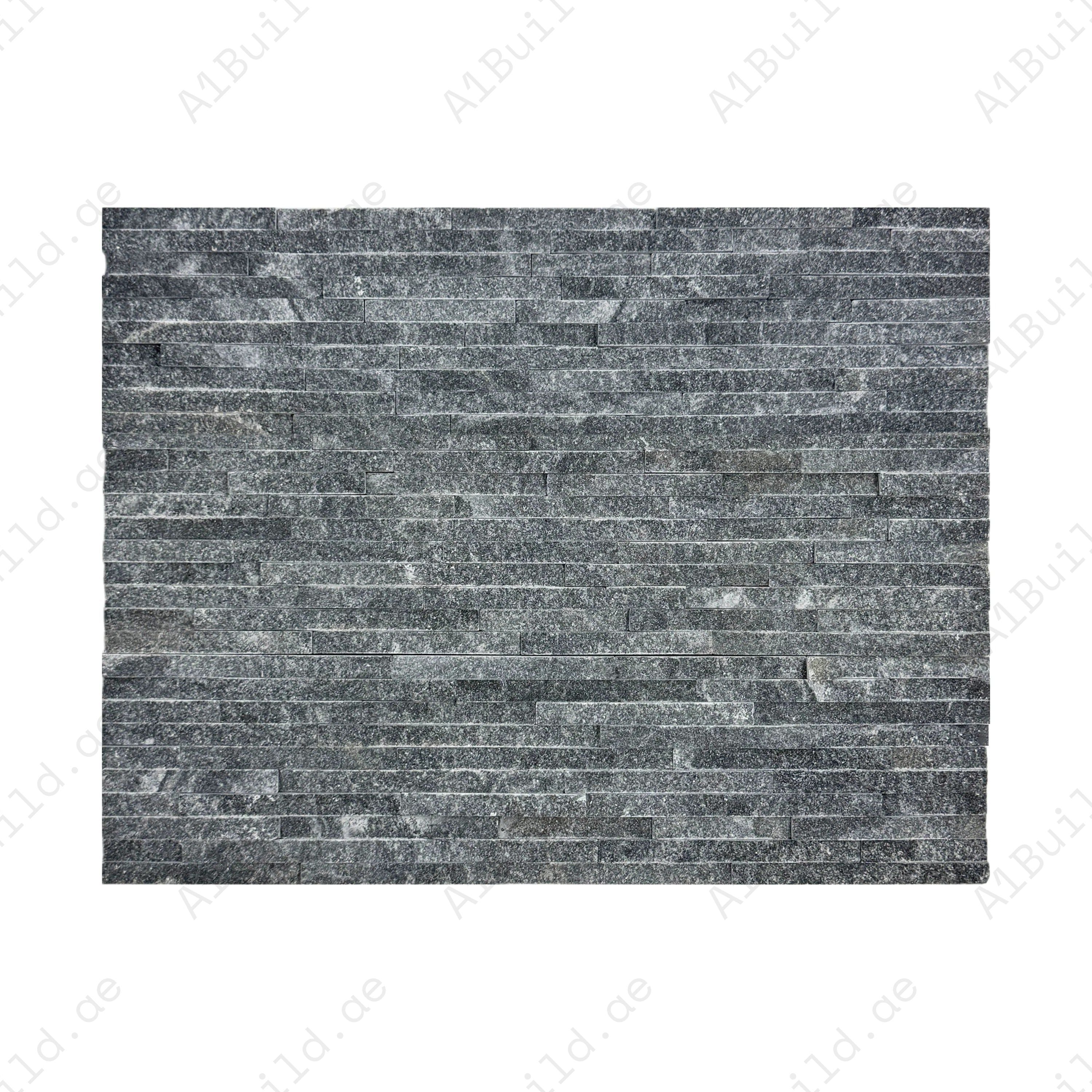 Elegant Black Split Marble Wall Cladding from the Twilight Stream Series. Durable, natural stone design perfect for interiors, exteriors, and feature walls.