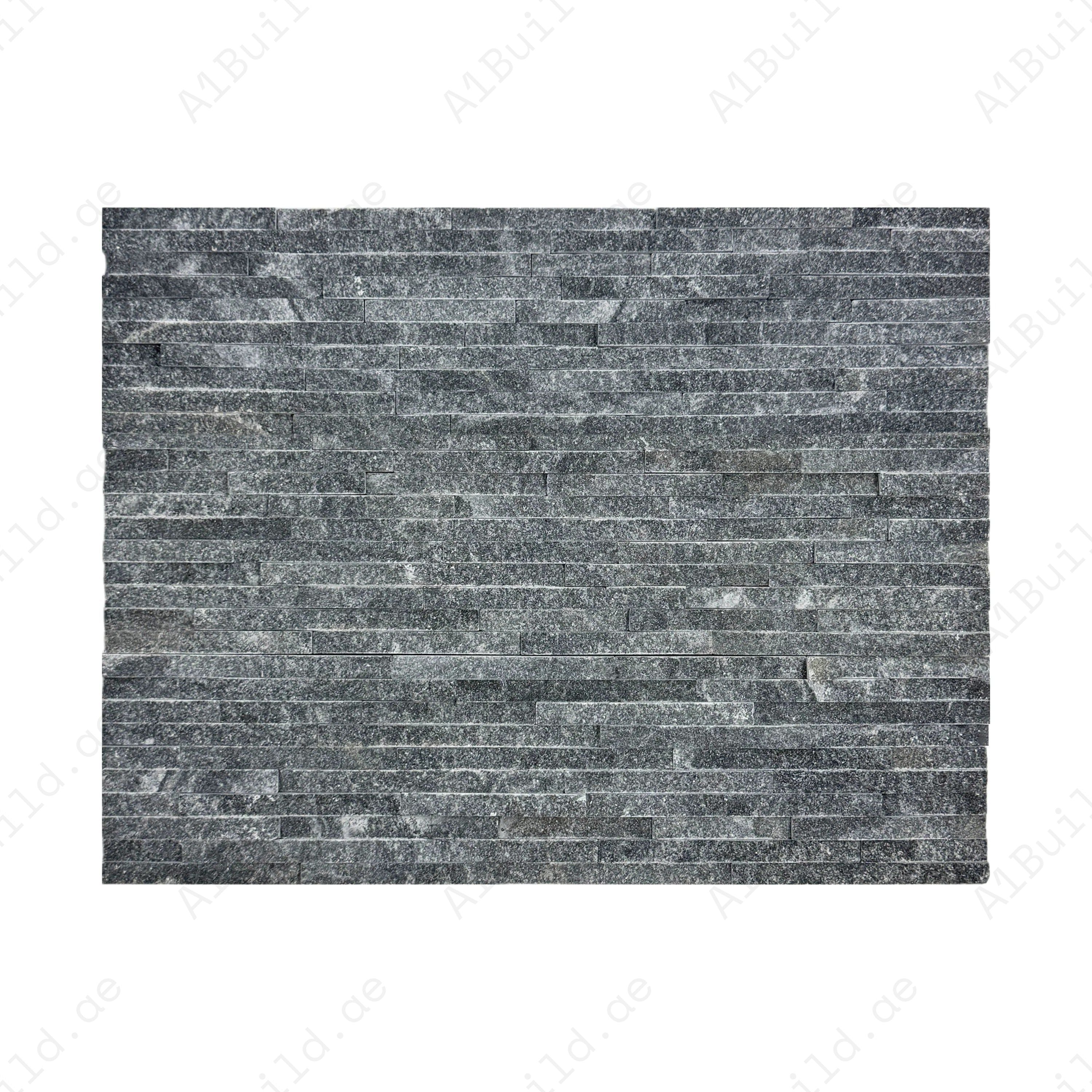 Elegant Black Split Marble Wall Cladding from the Twilight Stream Series. Durable, natural stone design perfect for interiors, exteriors, and feature walls.