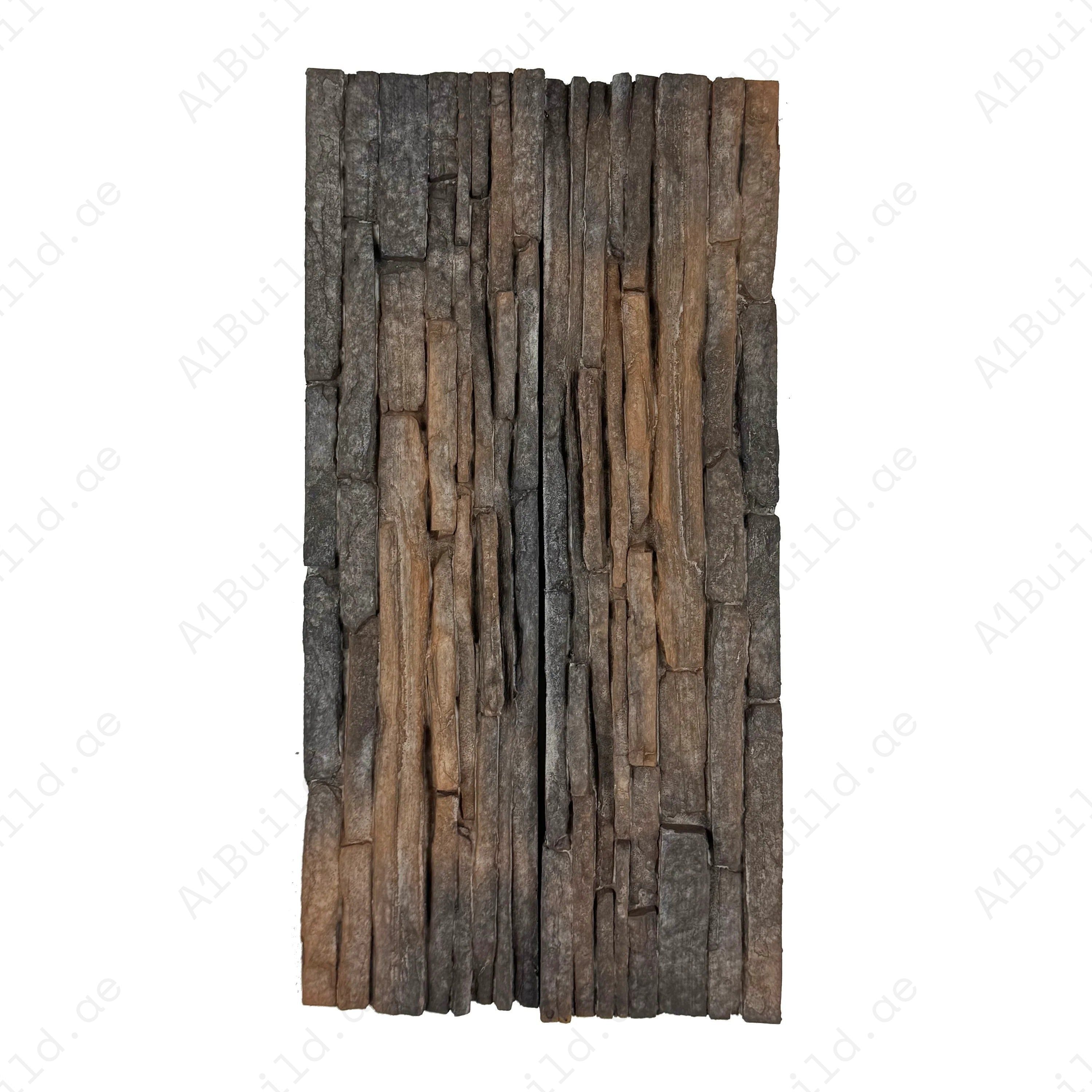 Elegant Tuscany Essence Cinnamon & Chocolate Brown Cement Tile with split design. Strong, stylish, and perfect for walls, interiors, and modern décor projects.