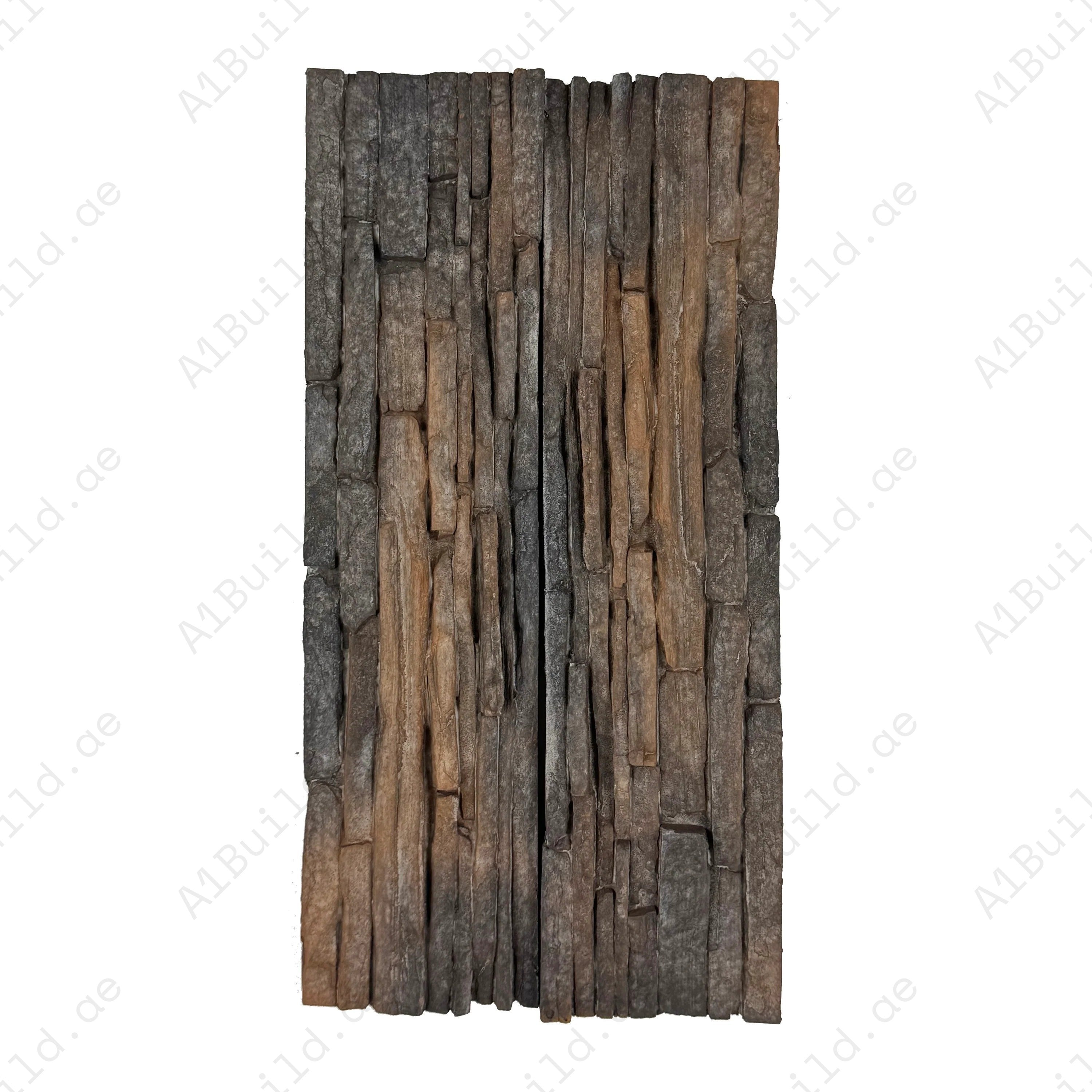 Elegant Tuscany Essence Cinnamon & Chocolate Brown Cement Tile with split design. Strong, stylish, and perfect for walls, interiors, and modern décor projects.