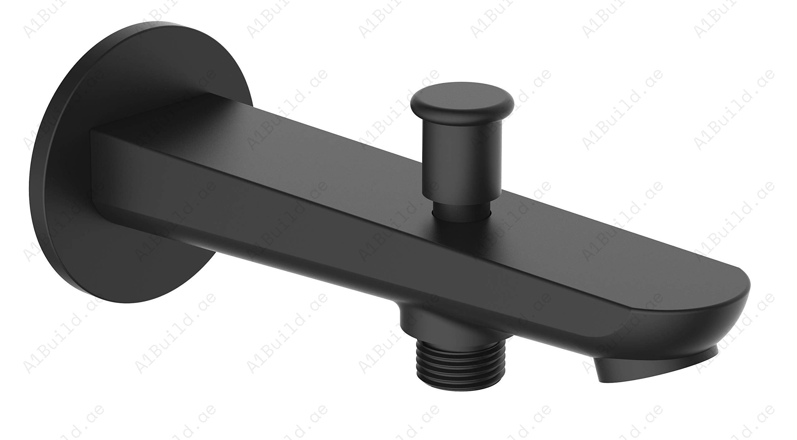 Elite Bath Spout with Diverter - Matte Black Finish & Water-Saving Technology