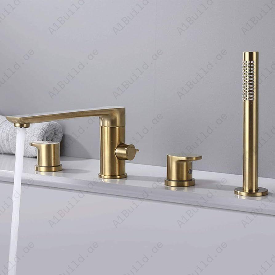 Elite Bath Spout with Diverter – Premium Gold, Water-Saving Bathroom Spout