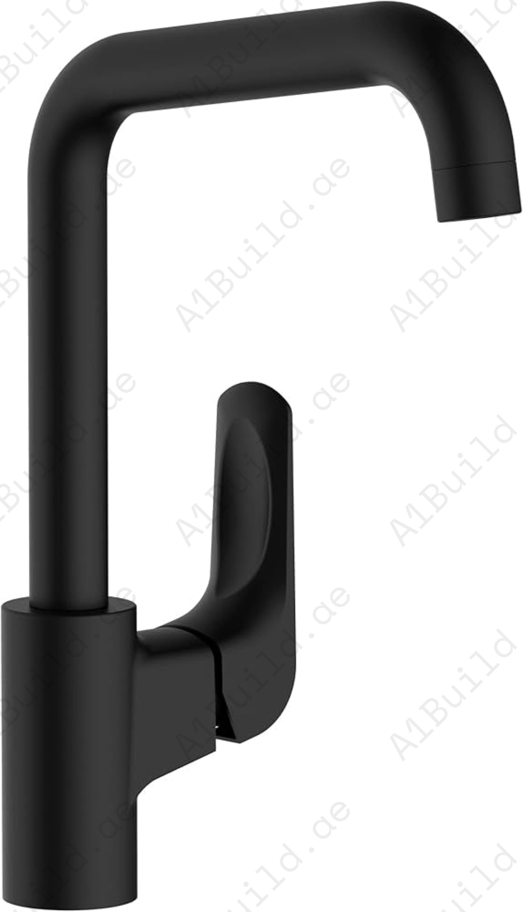 Elite Single Lever Deck Mounted Sink Mixer: Matte Black, 100% Made in Germany