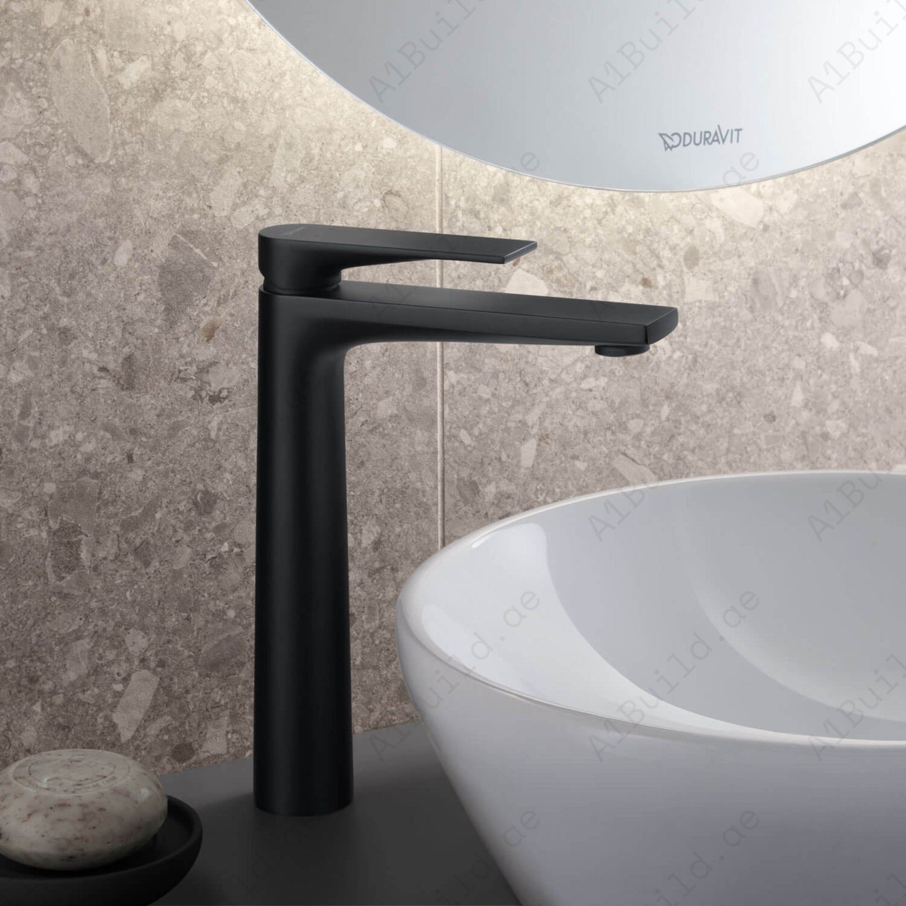 Elite Single Lever High Basin Mixer With Pop-up Waste (Premium Matte Black 100% Made in Germany)
