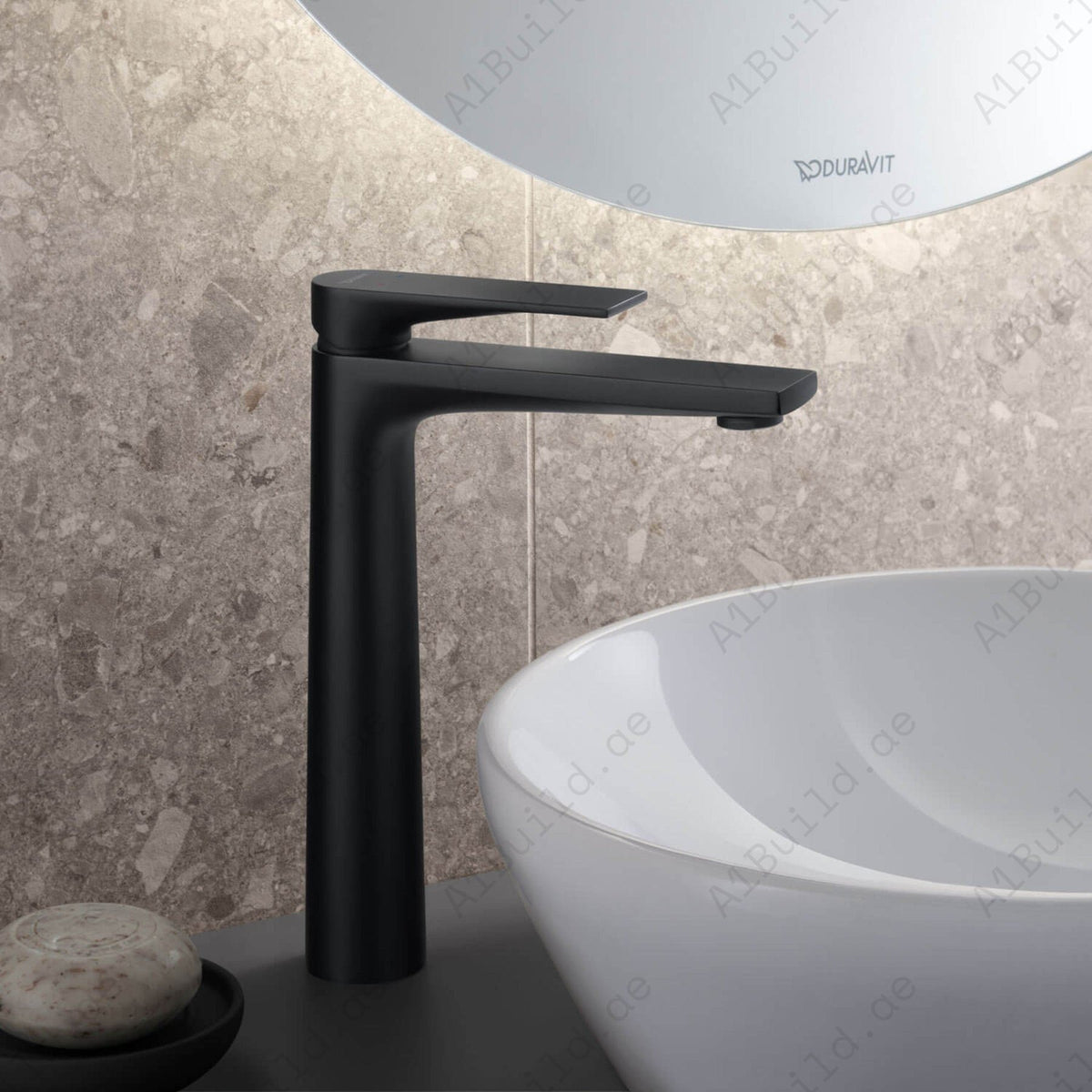 Elite Single Lever High Basin Mixer With Pop-up Waste (Premium Matte Black 100% Made in Germany)