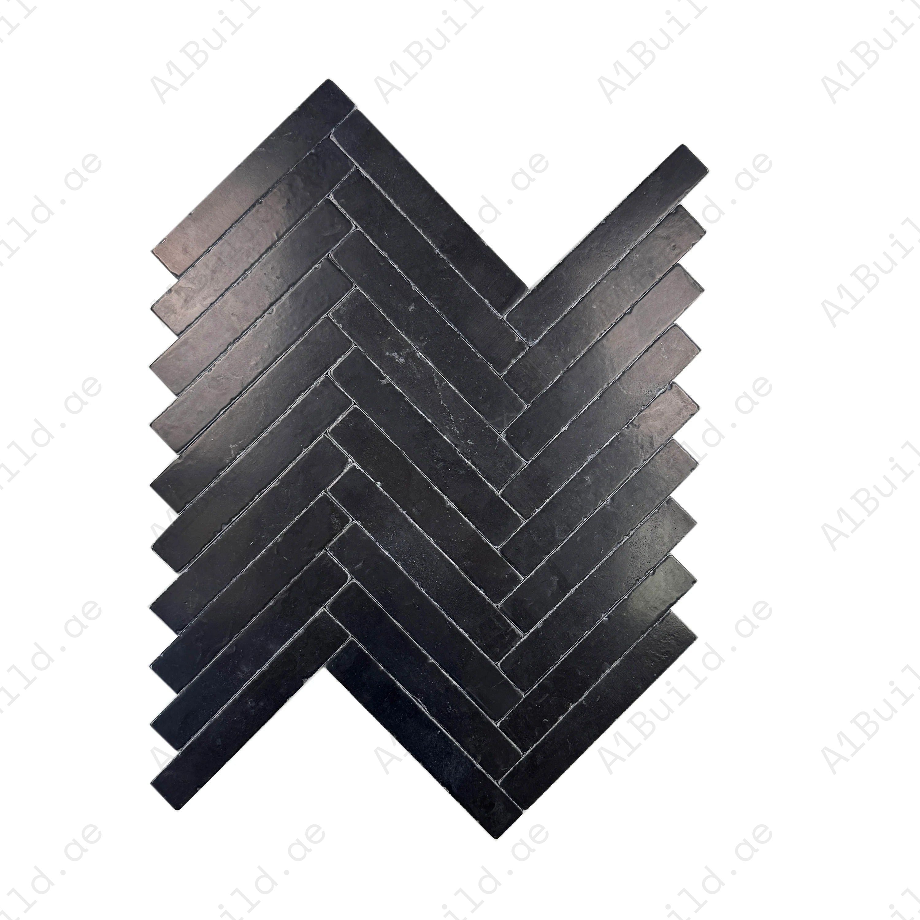 Enhance interiors with Verona Series Black Limestone marble tile. Tumbled & brushed finish, durable design, and timeless elegance for walls and flooring.