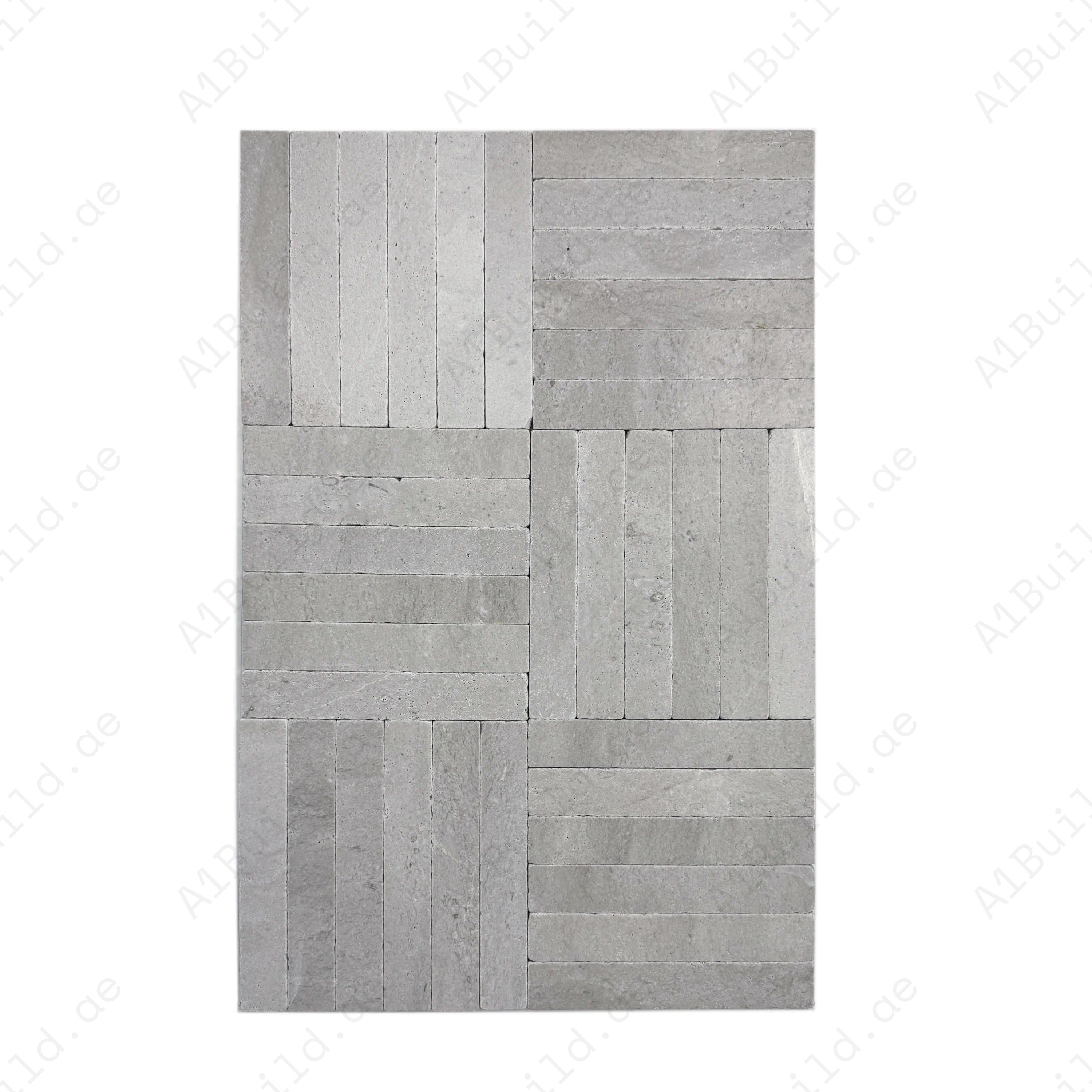 Enhance interiors with Verona Series Light Travertine marble tile. Tumbled & brushed finish, durable and elegant, ideal for bathrooms, kitchens, and floors.