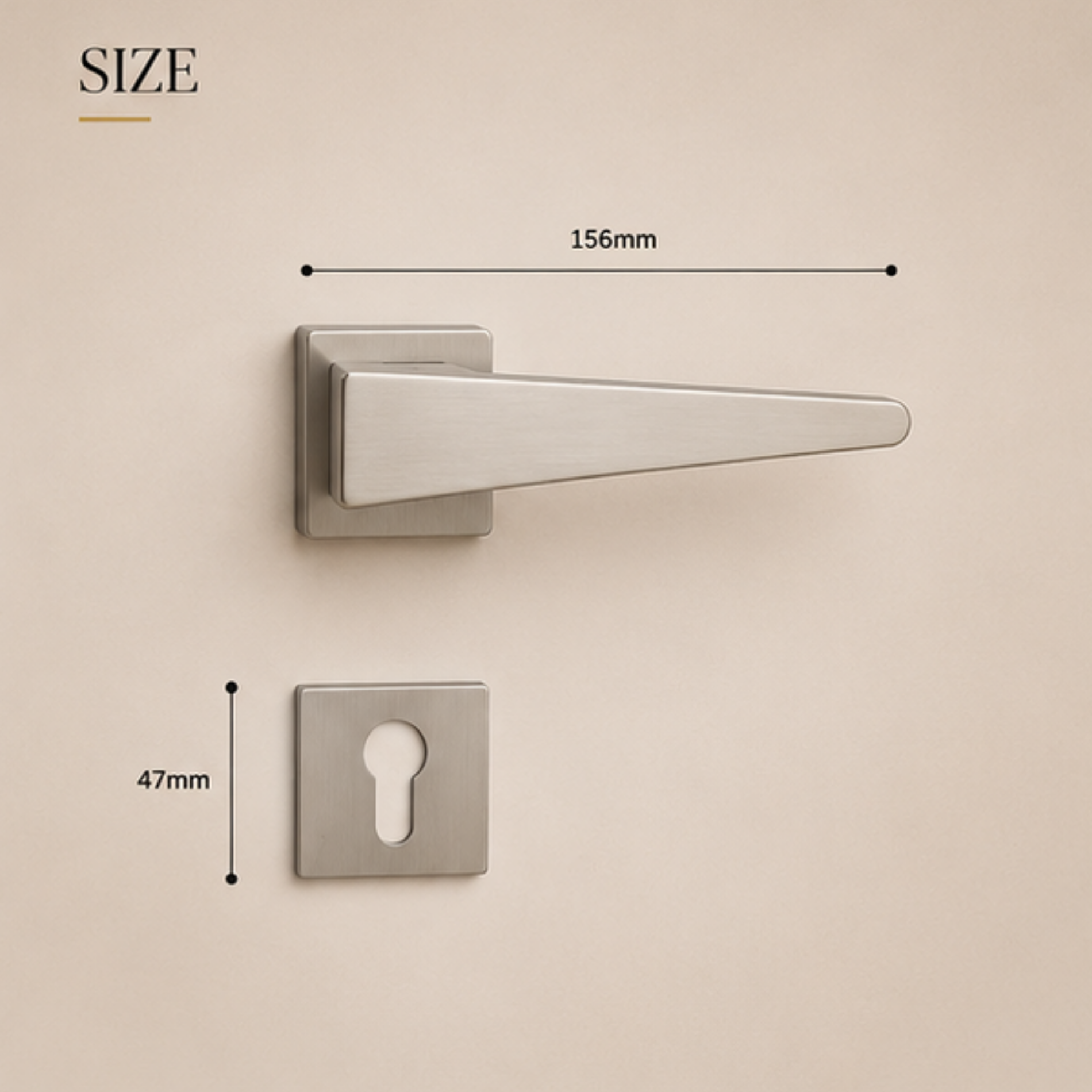 Enhance modern interiors with the ZR210147 luxury zinc alloy door handle in Black, Black Satin Nickel and Matt Satin Brass finishes.