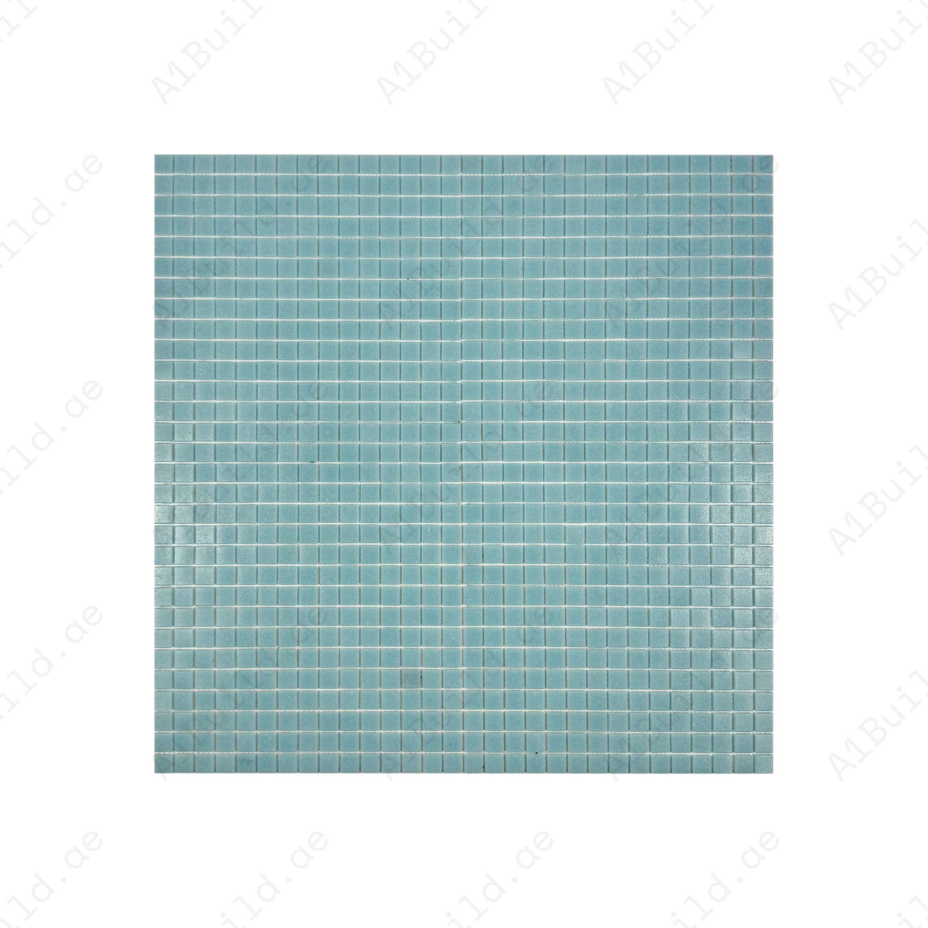 Enhance pools & spas with Serene Spectrum Sky Blue glass mosaics. UV-resistant, slip-safe & eco-friendly tiles ideal for luxury aquatic spaces in Dubai & GCC.