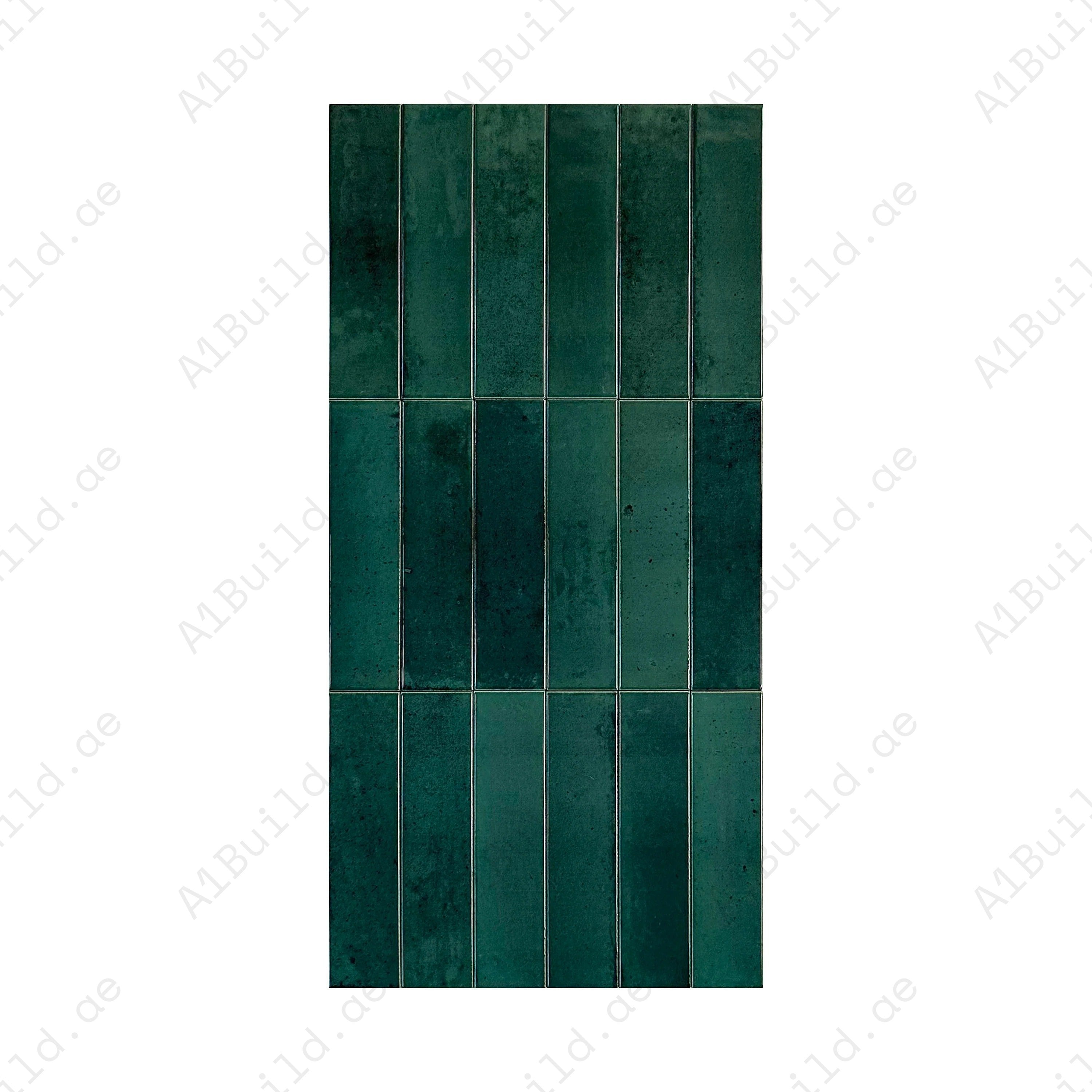 Enhance your interiors with Light Blue Glossy Porcelain Artisanal Tiles. Durable, waterproof, scratch-resistant, and perfect for walls, floors, and bathrooms.