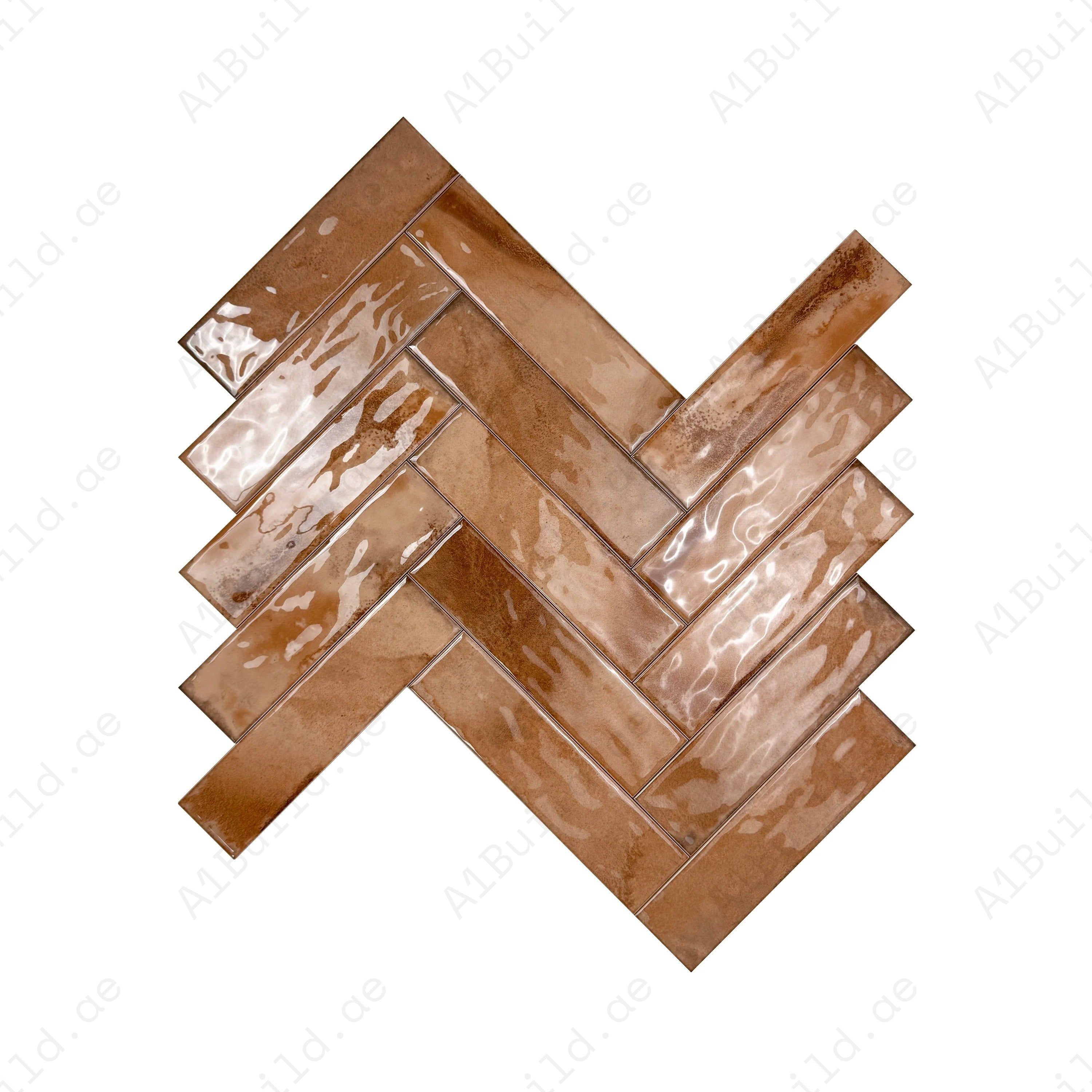 Enhance your interiors with Lustre Vintage Light Brown glossy ceramic tile. Durable, waterproof, scratch-resistant, and perfect for walls & light floors.