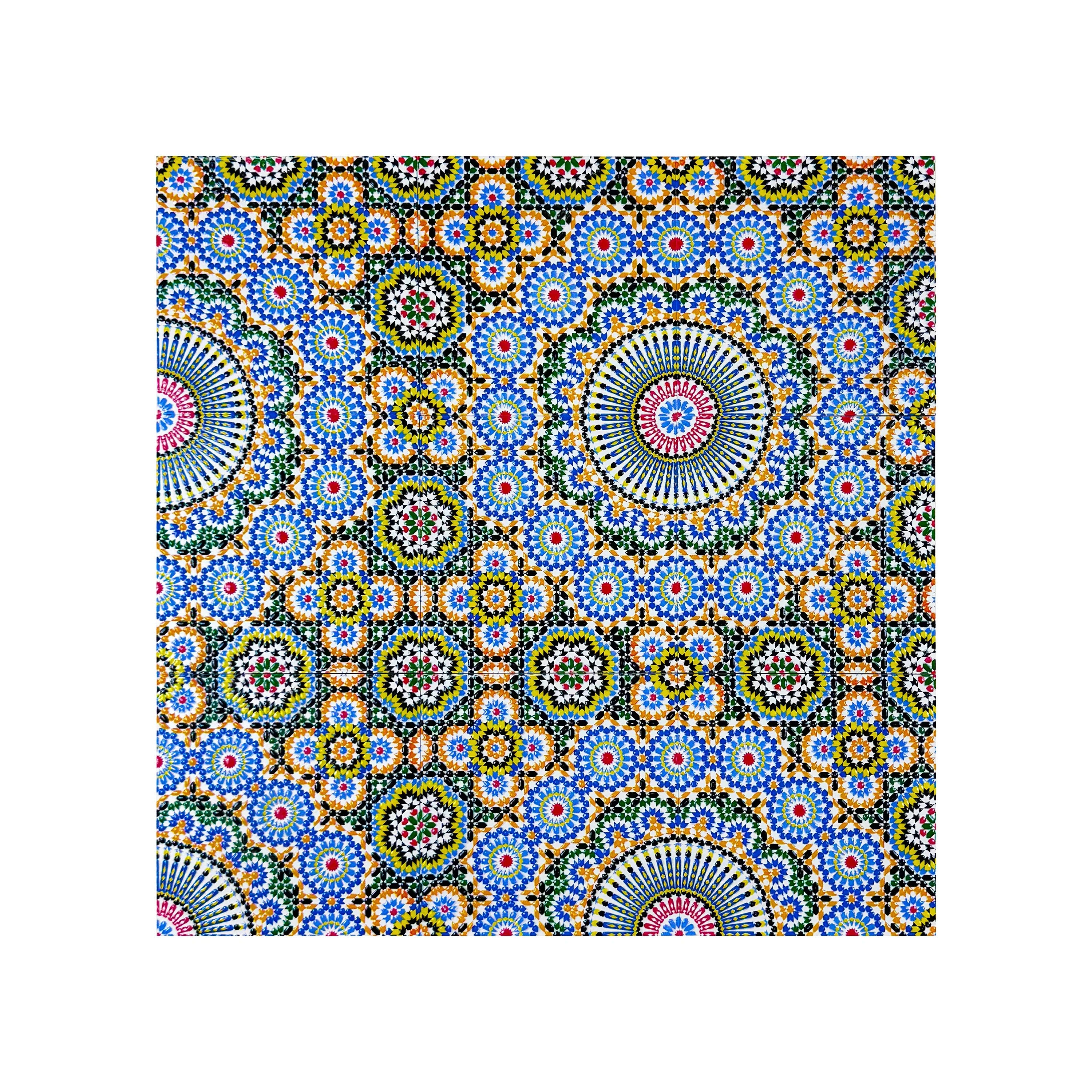 Enhance your interiors with Royal Souk Moroccan Glossy Ceramic Tiles. Elegant 200x200mm design, ideal for walls, floors, kitchens, and stylish bathrooms.