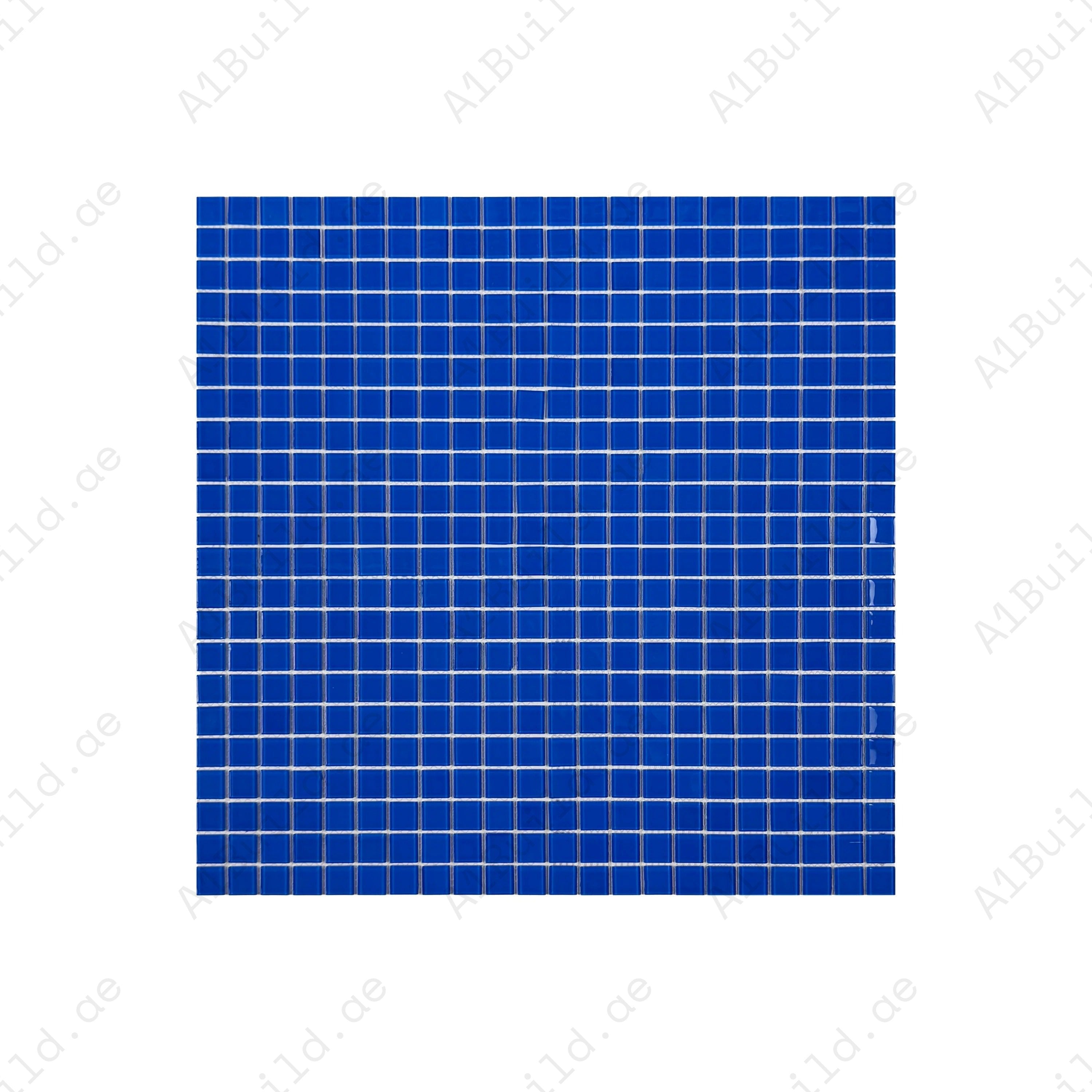 Enhance your pool with Royal Blue Crystal Glass Mosaic tiles – durable, slip-resistant, UV-stable, and eco-friendly for luxury pools, spas & wet areas in Dubai.