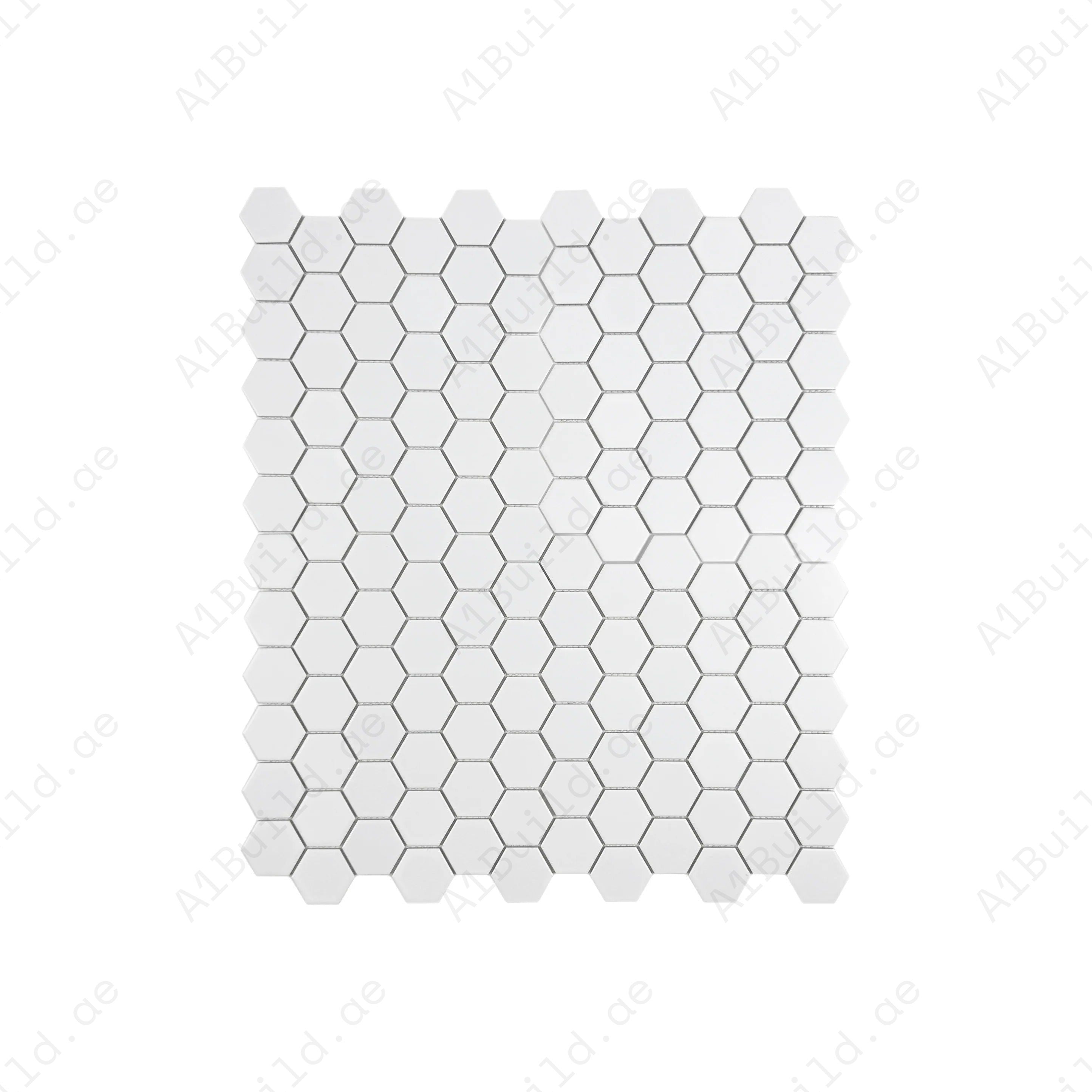 Enhance your space with Carrara Lumina White Glossy Hexagon Porcelain Mosaic. Durable, waterproof, and stylish, perfect for walls, floors, and backsplashes.