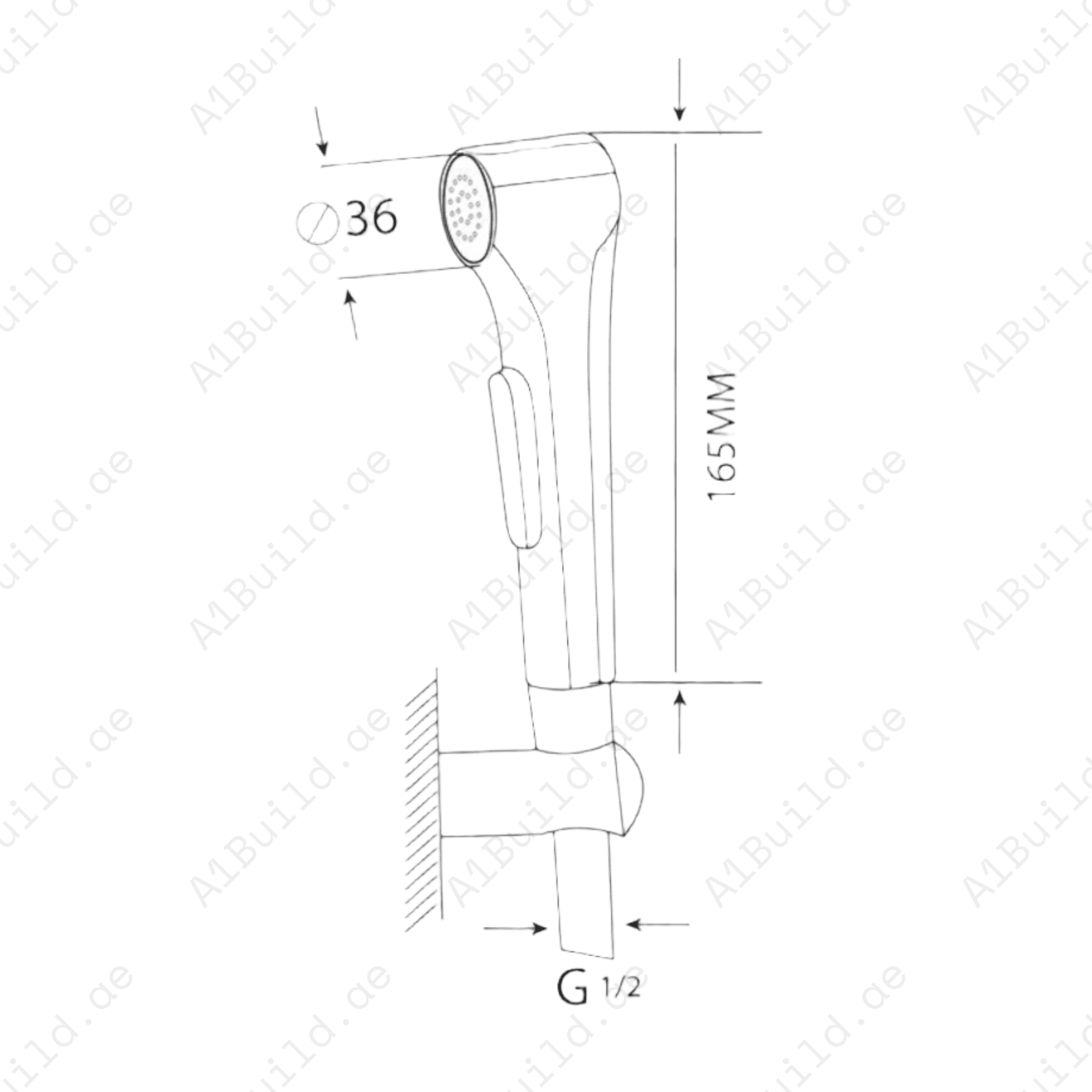 ErgonomicBrightGoldShattafwithComfortableGripandWaterControl_2