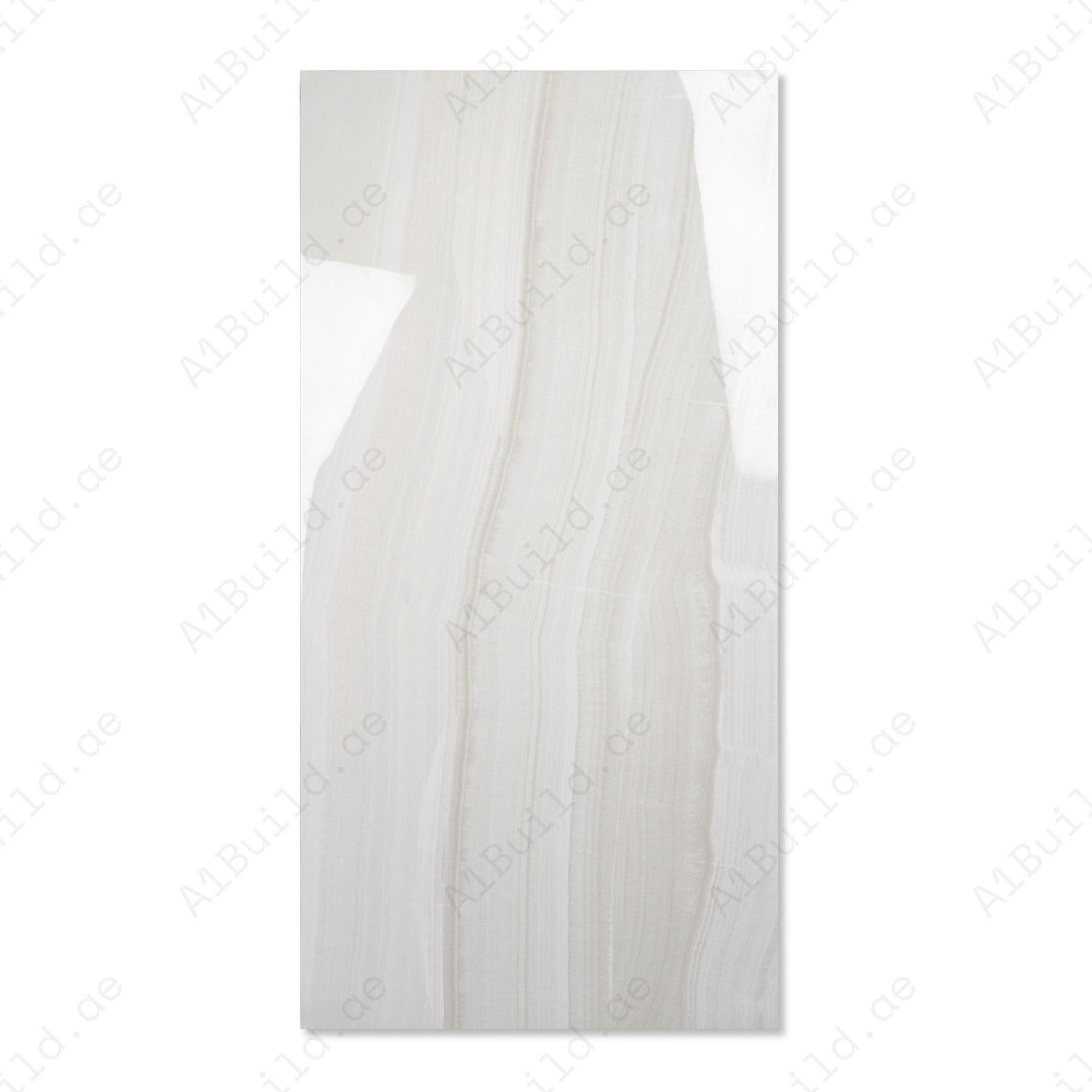 Explore the GLACIER WHITE large format porcelain tile, 60x120cm with a glossy marble-look finish. Durable 9MM porcelain tile ideal for floors and walls, offering elegance, easy installation, and lasting beauty.