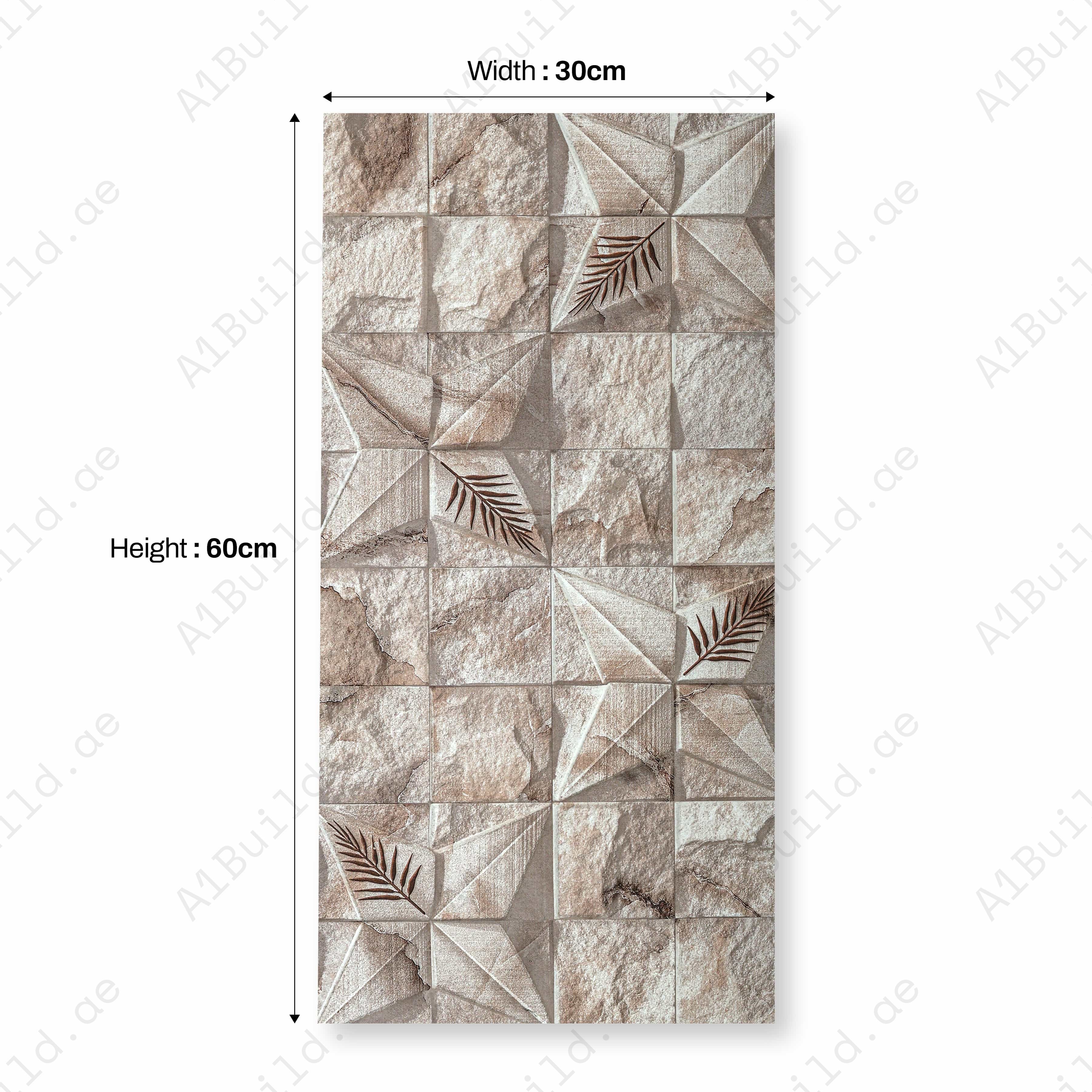 FERN ONYX 30x60cm Ceramic Indoor Outdoor Wall Tile