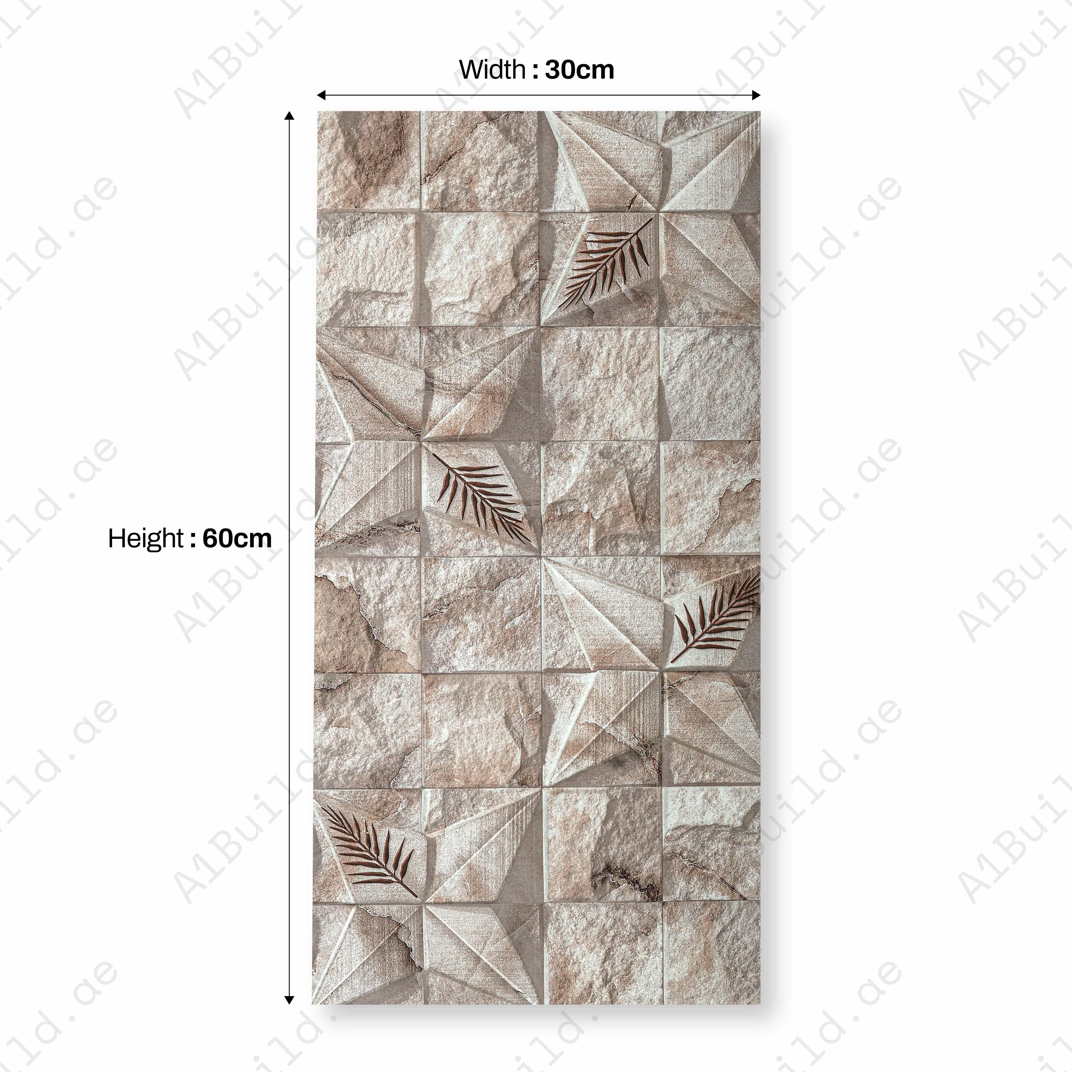FERN ONYX 30x60cm Ceramic Indoor Outdoor Wall Tile