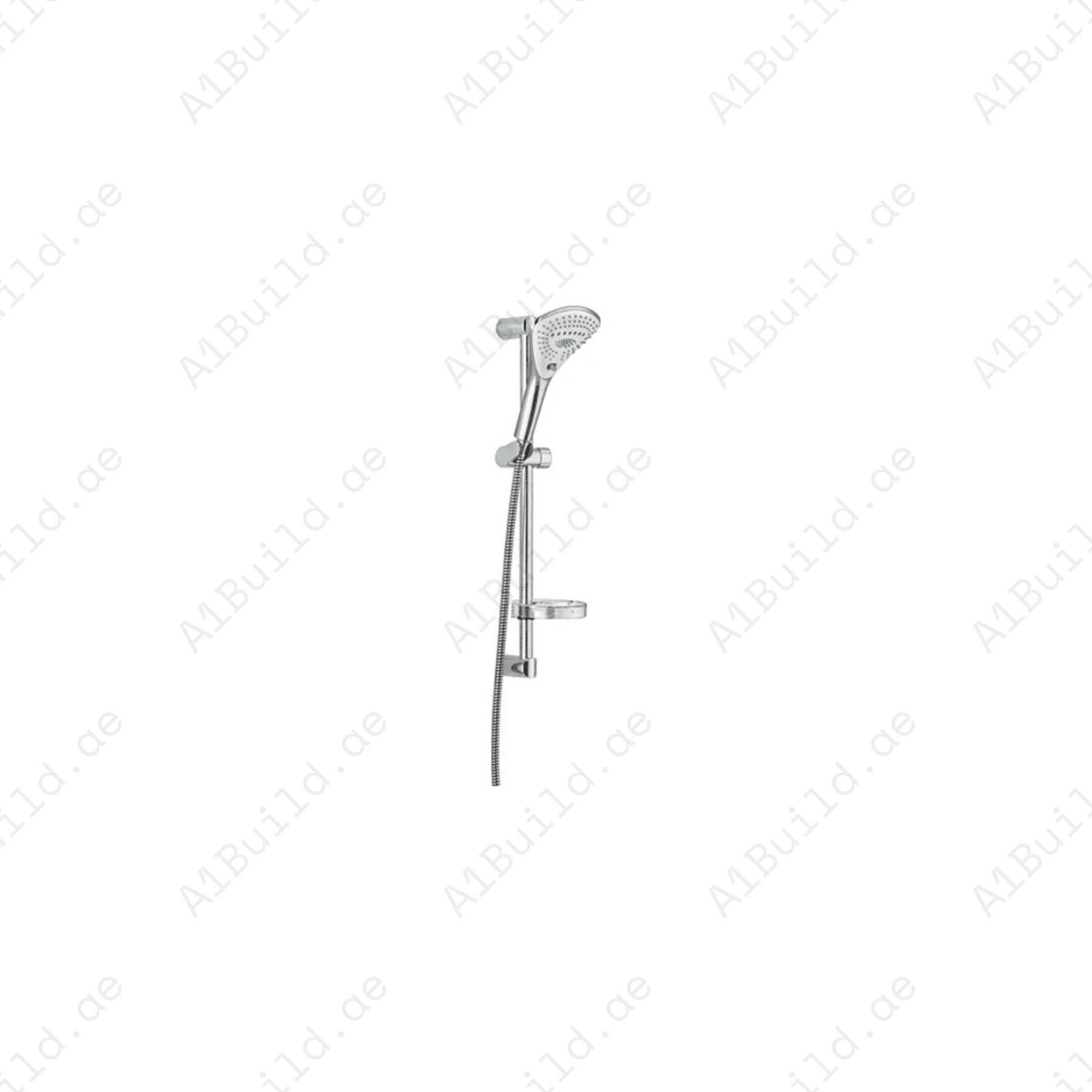 FIZZ 3S Shower Set Chrome DN 15 with 3 Spray Patterns and Adjustable Holder