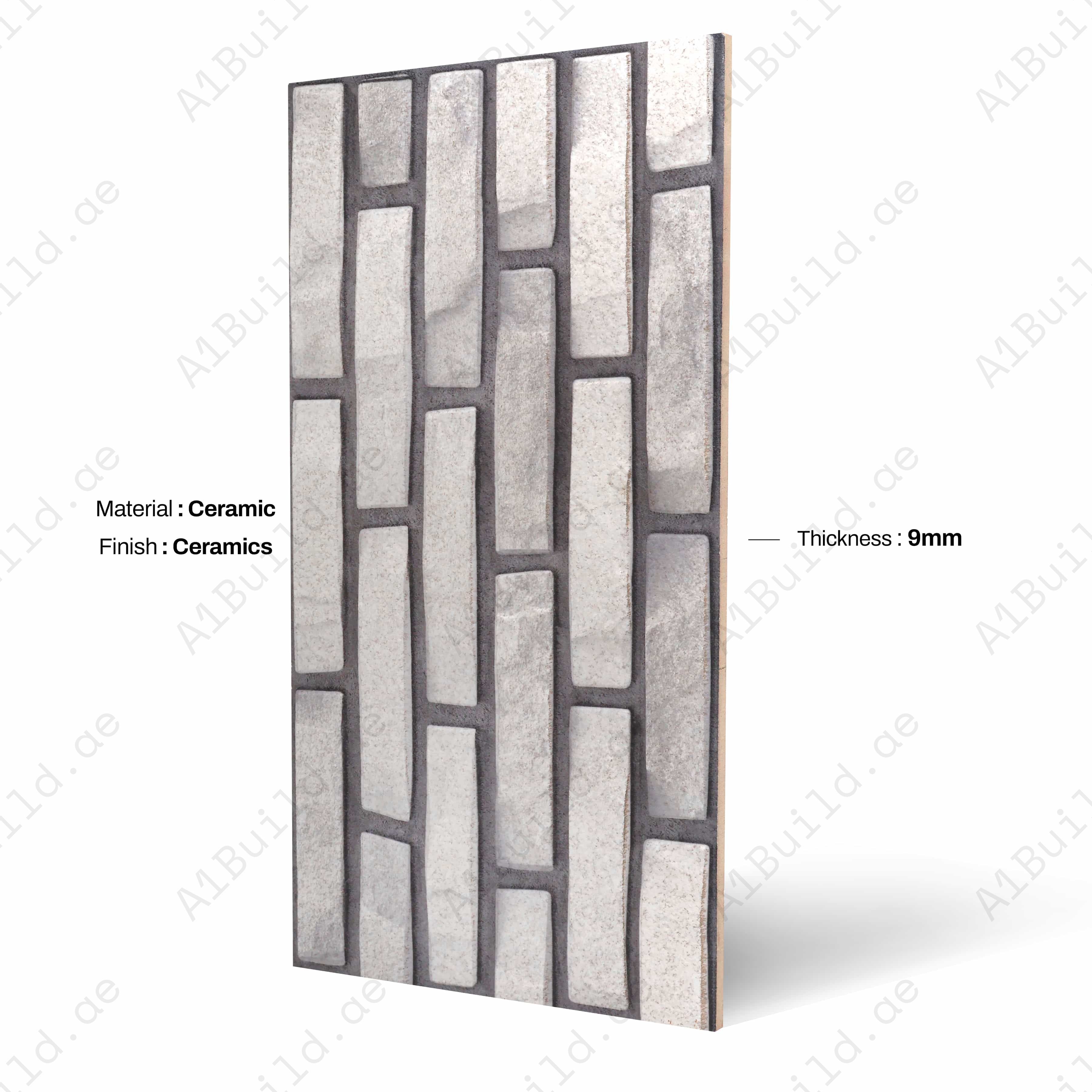 FUJI GRIS 30X60CM 09MM CERAMIC INDOOR OUTDOOR WALLS TILE-1